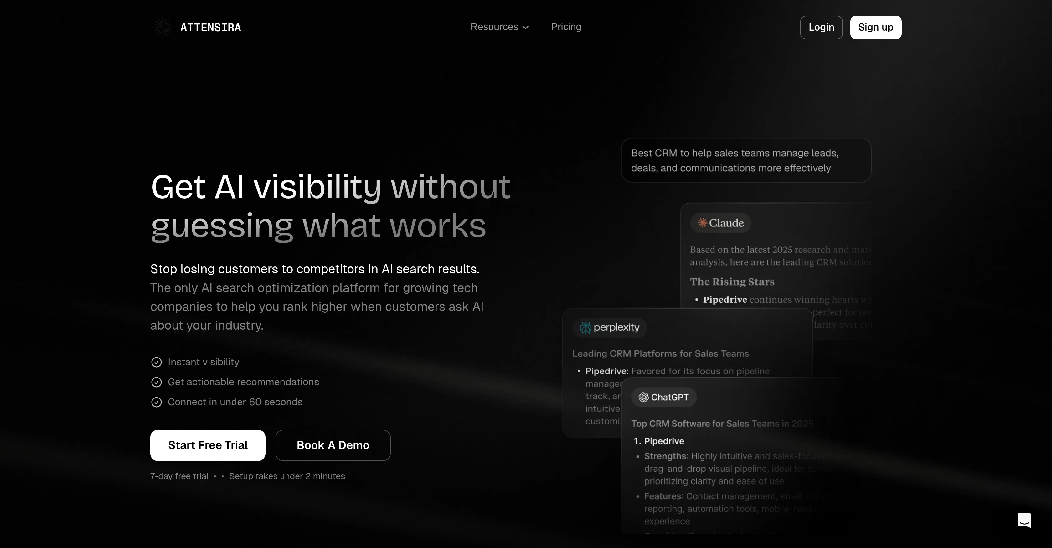 Attensira website