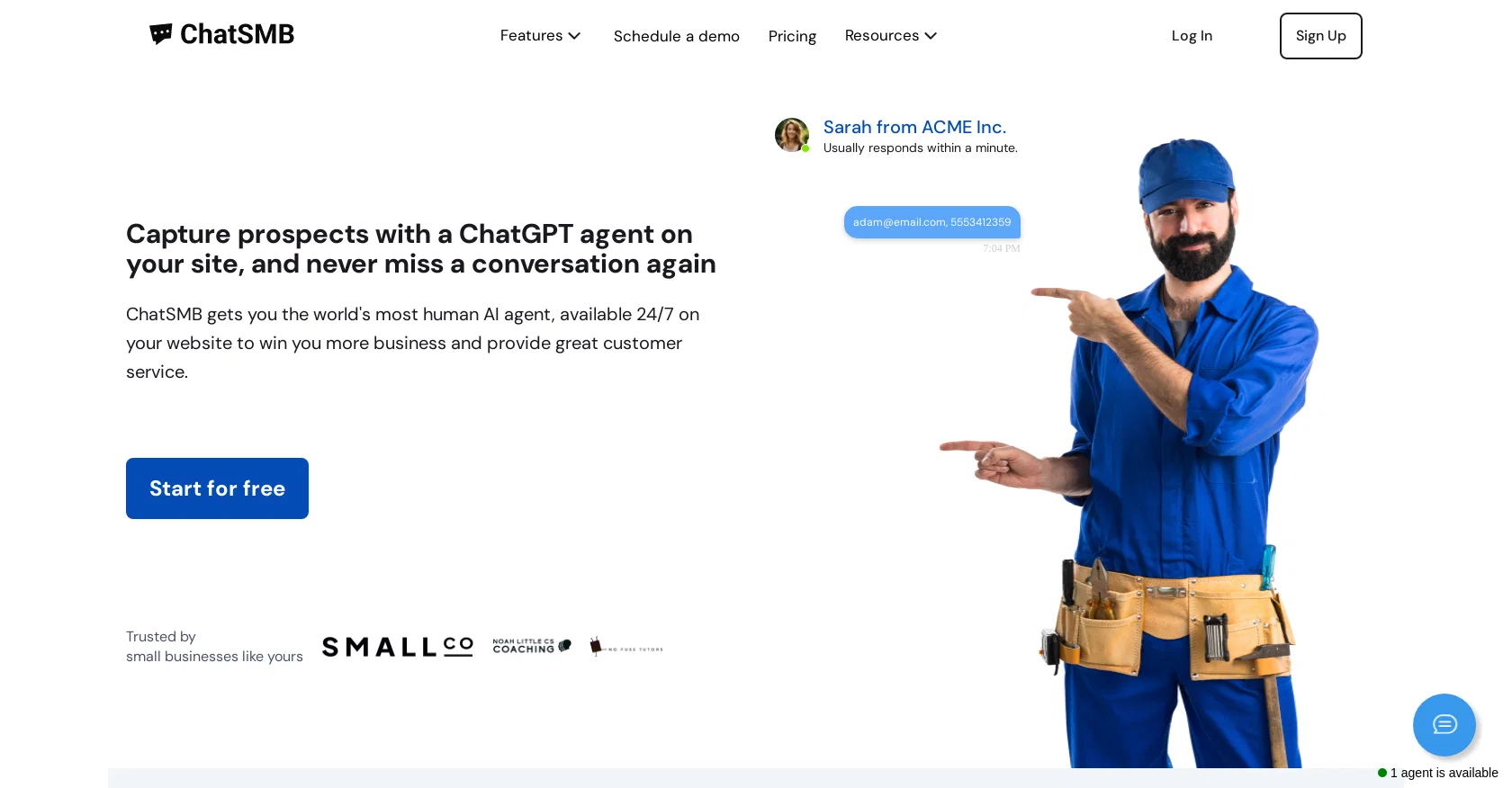 ChatSMB website