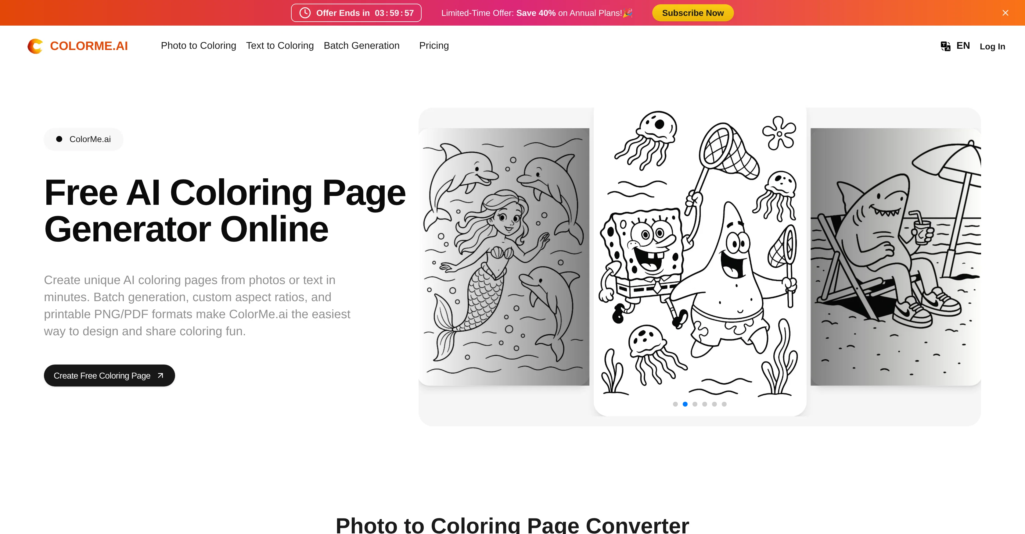 ColorMe.ai website