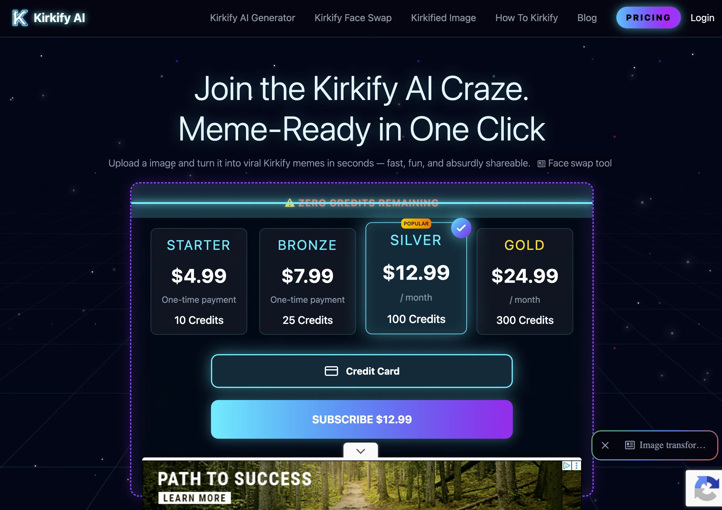 Kirkify AI | Kirkified Memes website