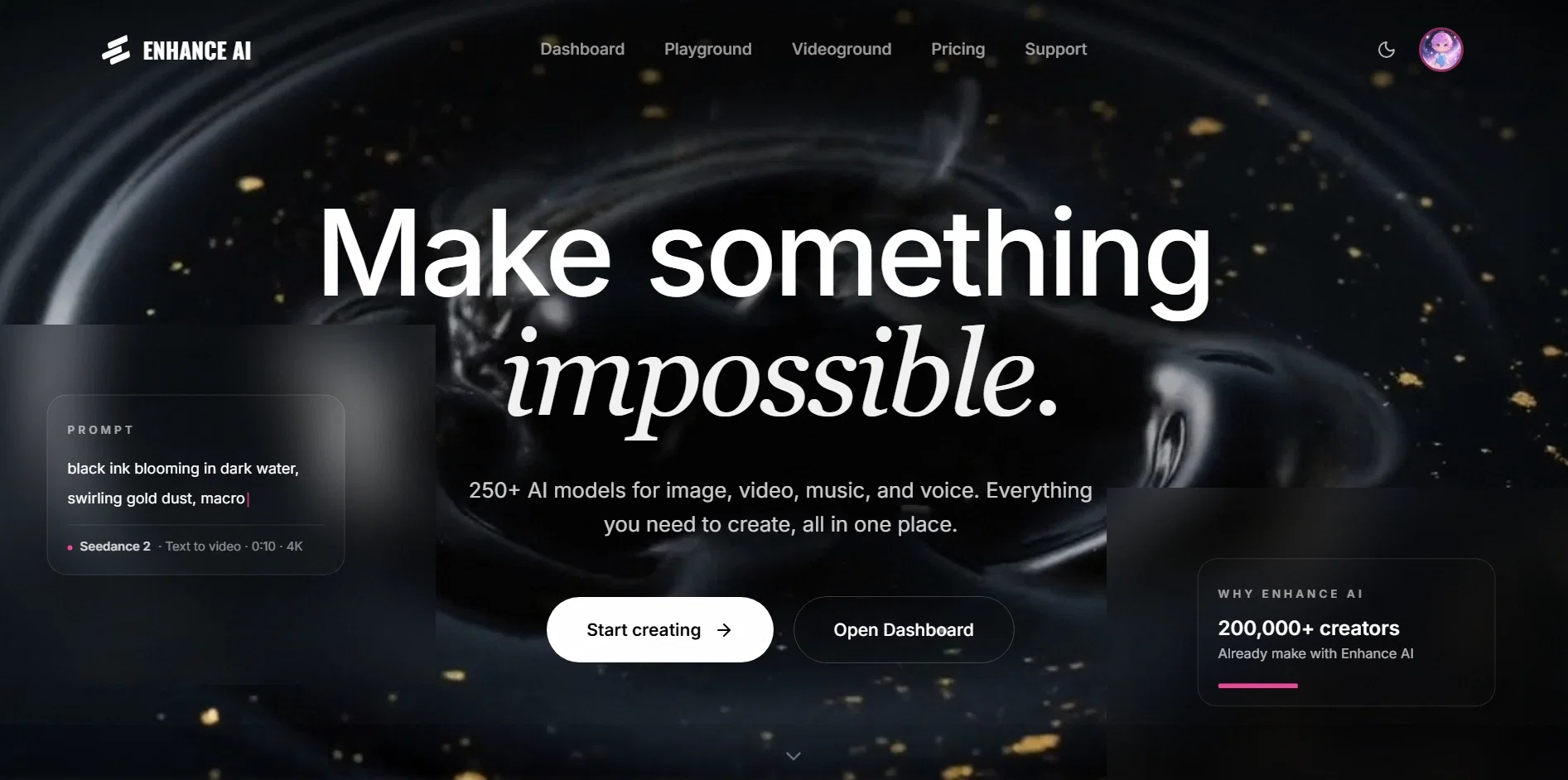Enhance AI website