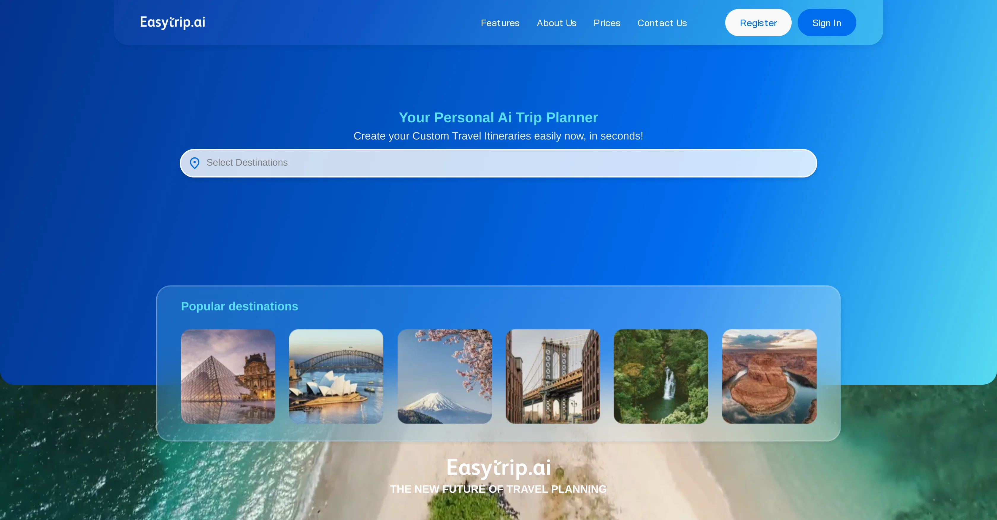 EasyTrip.AI website