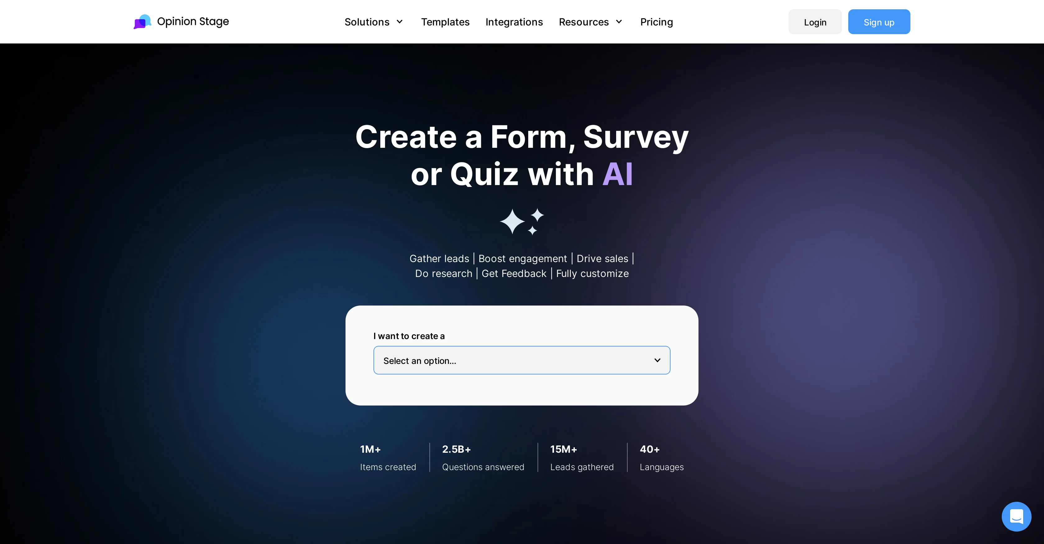 OpinionStage website