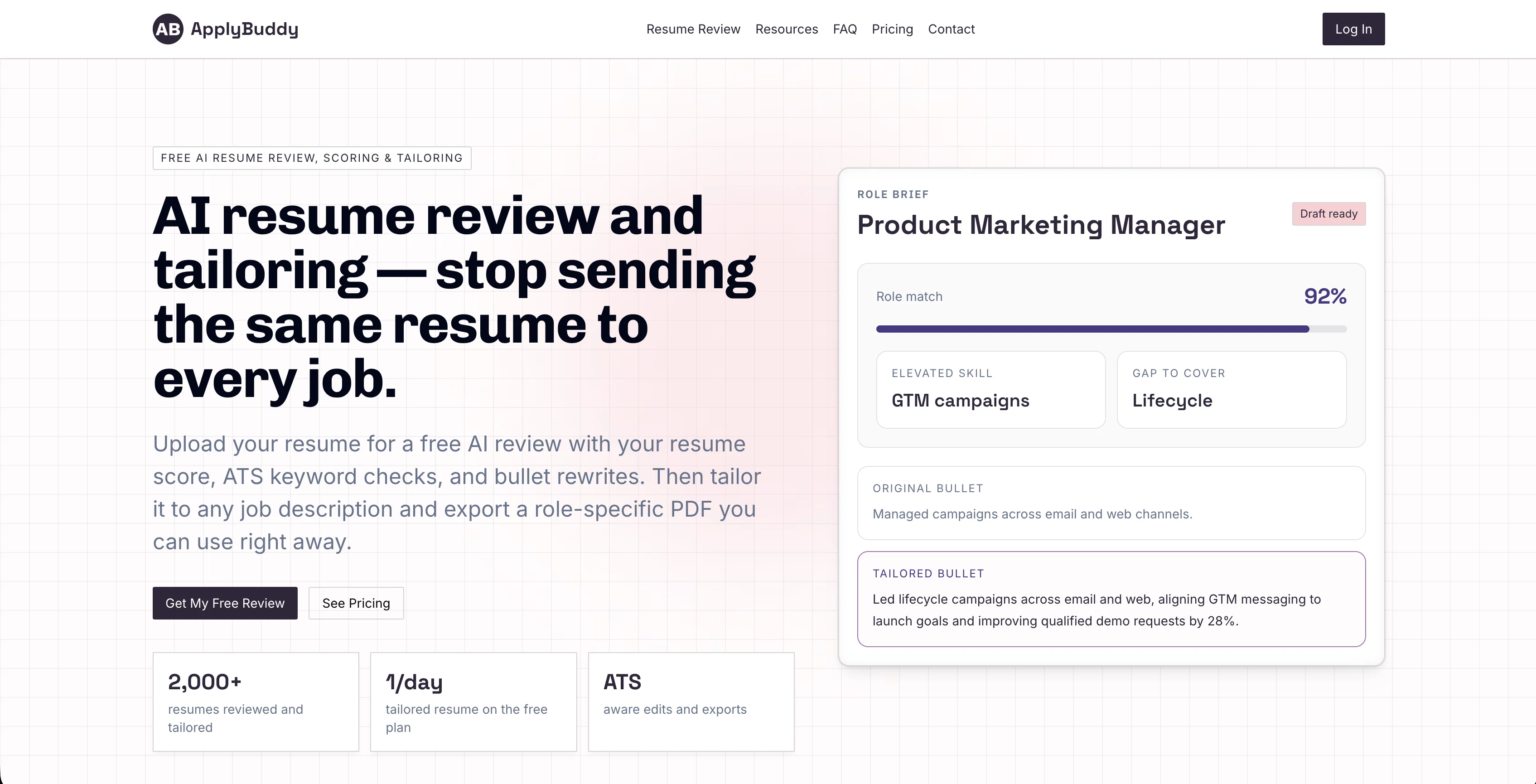 Apply Buddy AI website