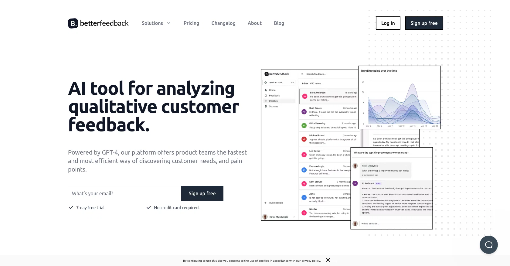 Betterfeedback website