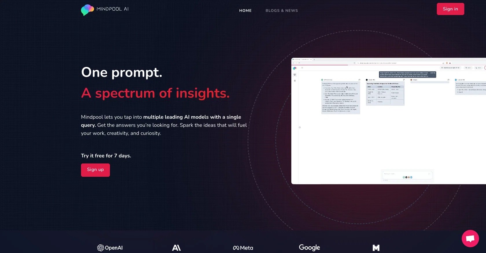 MindpoolAI website