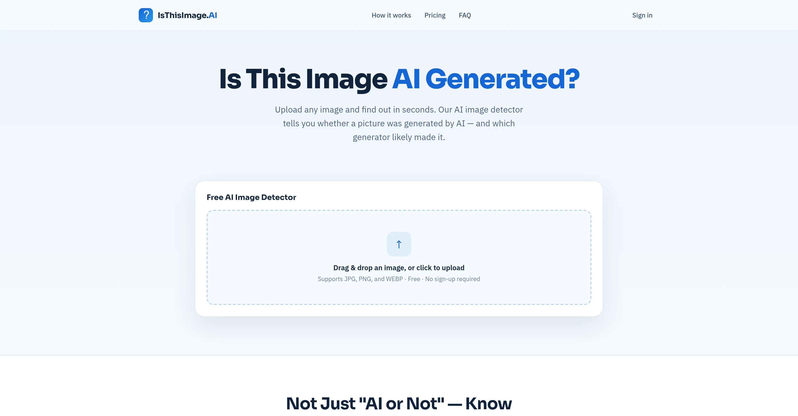 IsThisImage.AI website