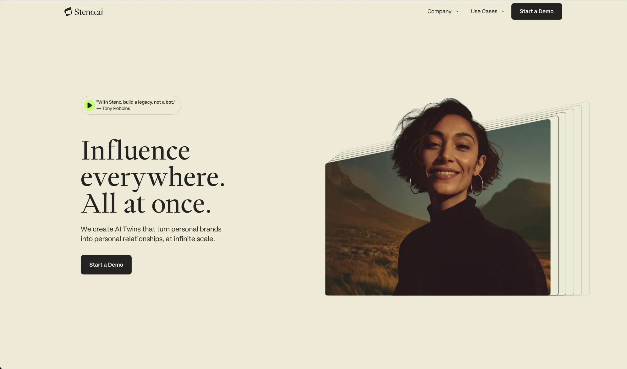 Steno.ai website