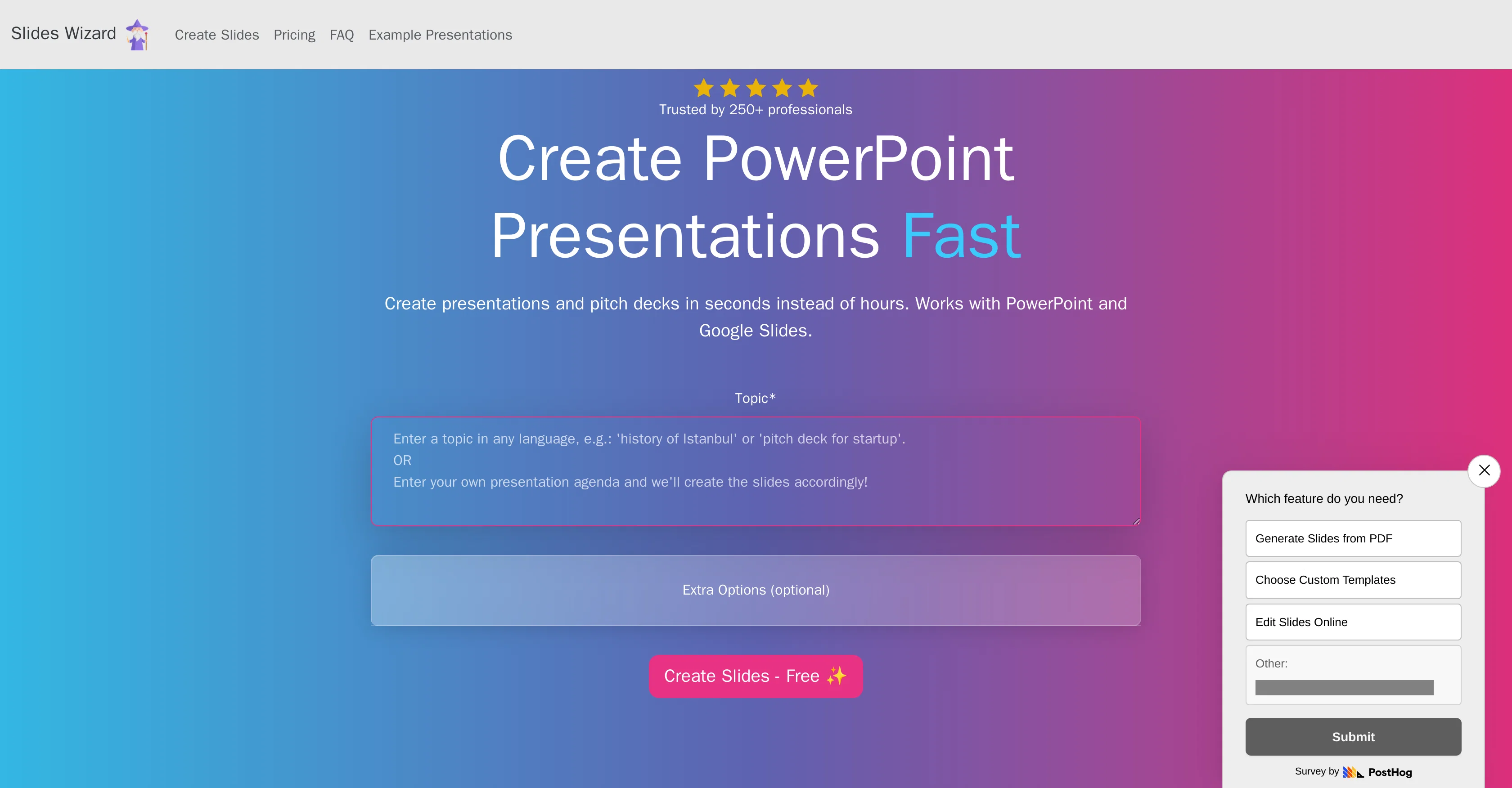 Slides Wizard website