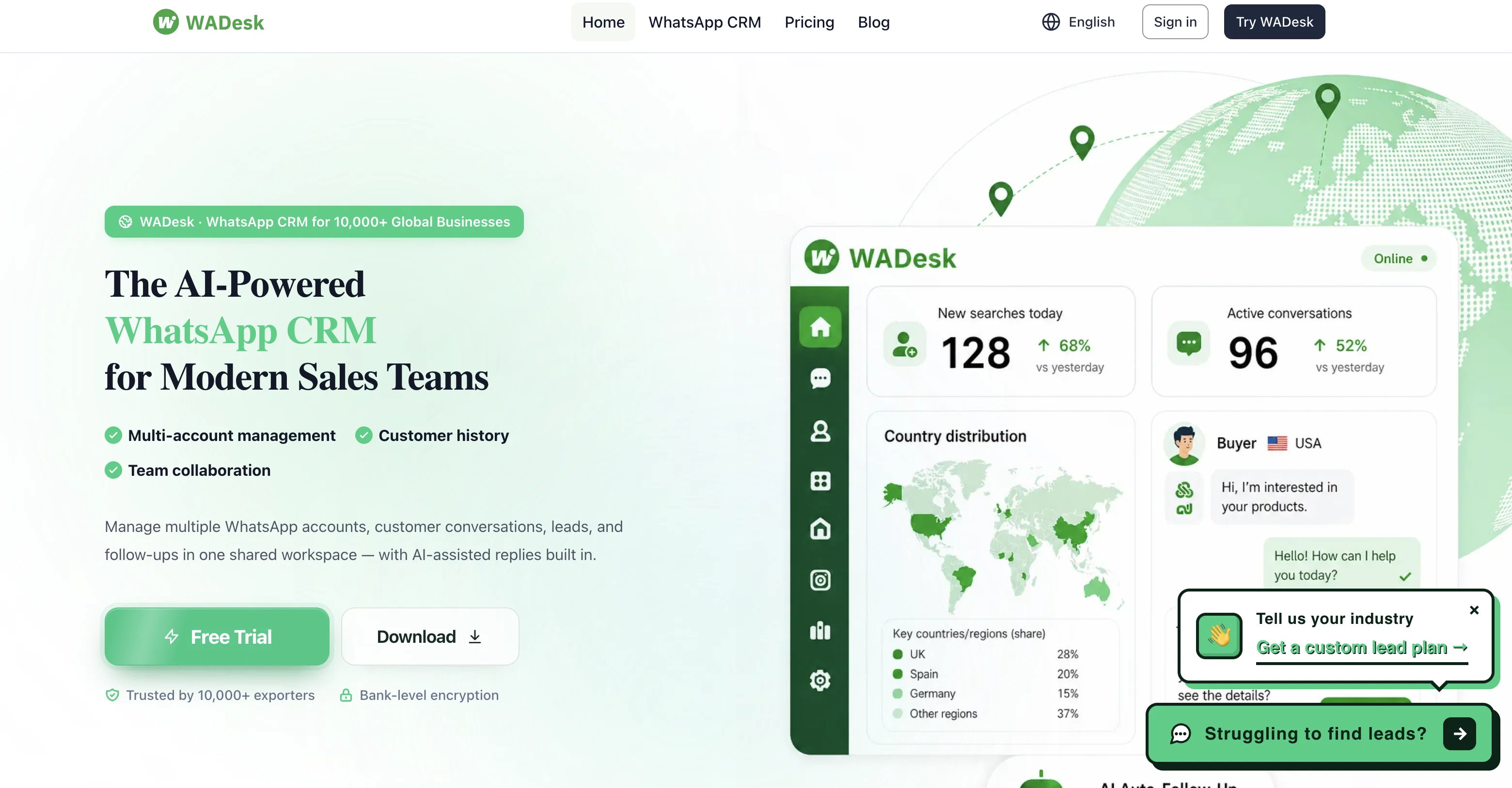 WhatsApp Chatbot website