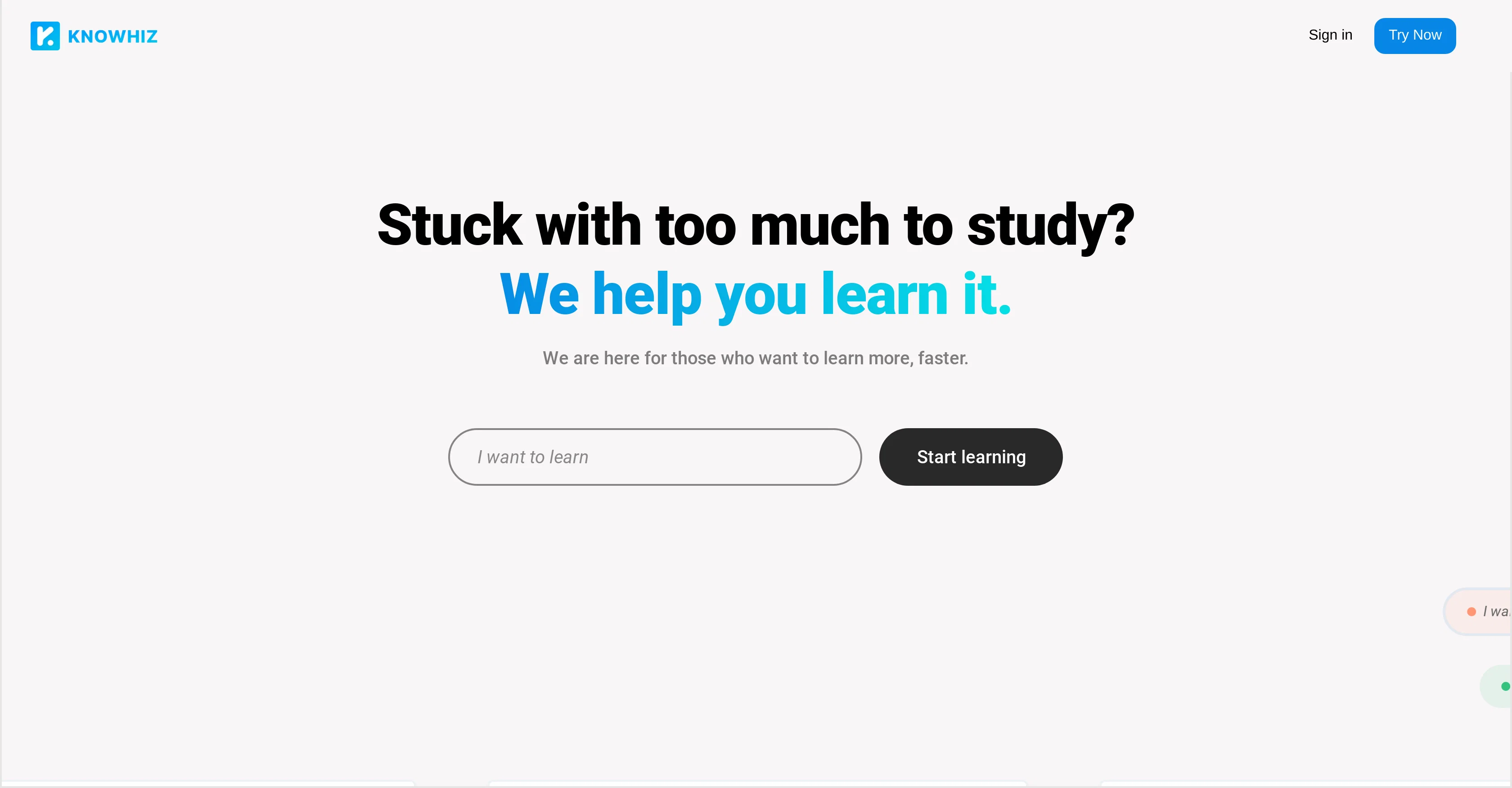 KnoWhiz website