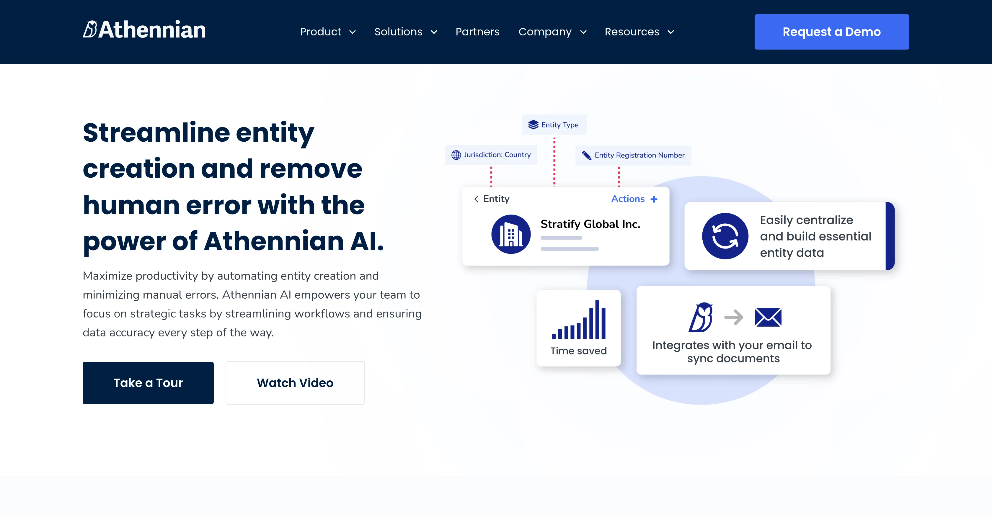 Athennian AI website