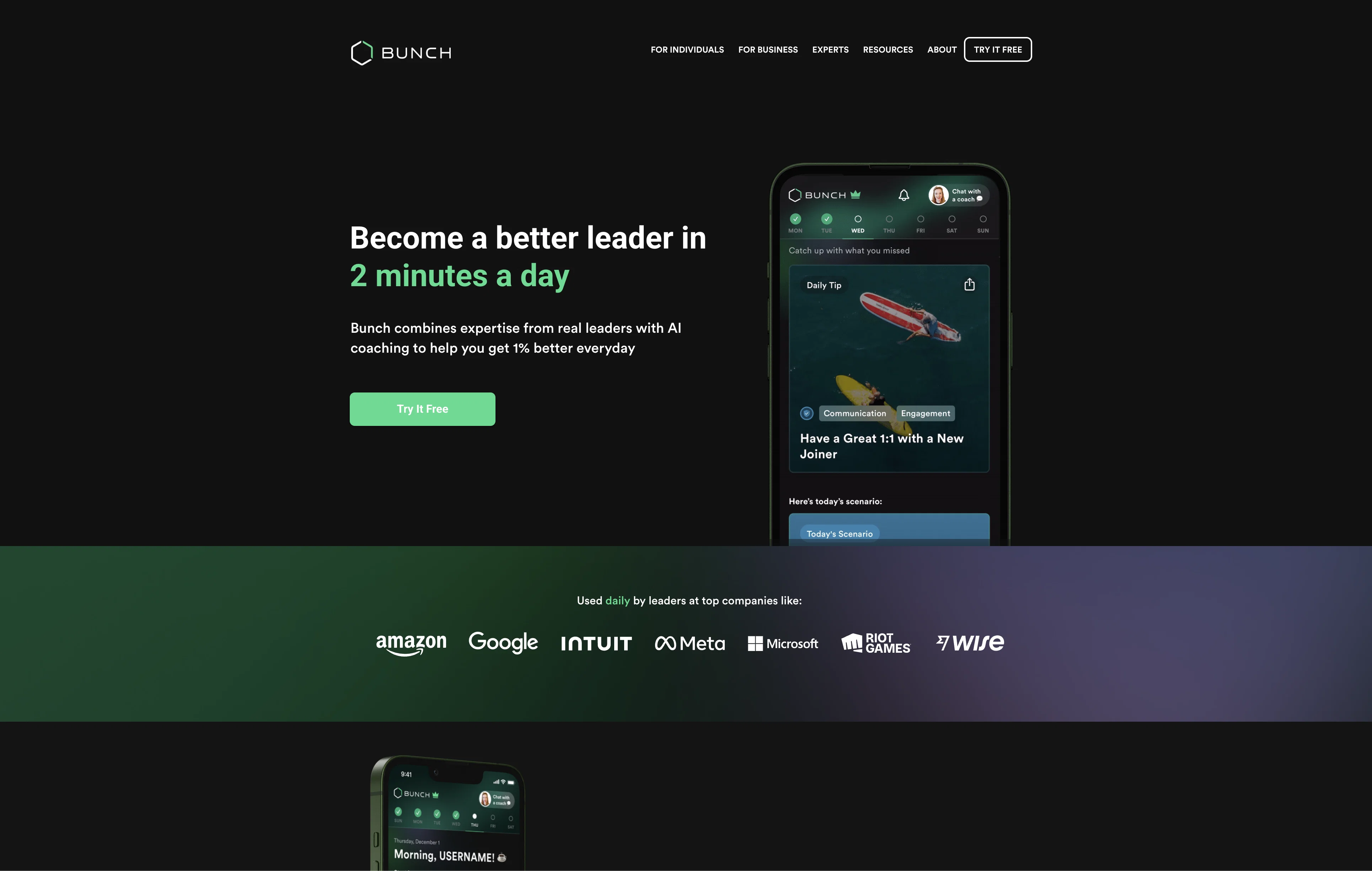 Bunch website