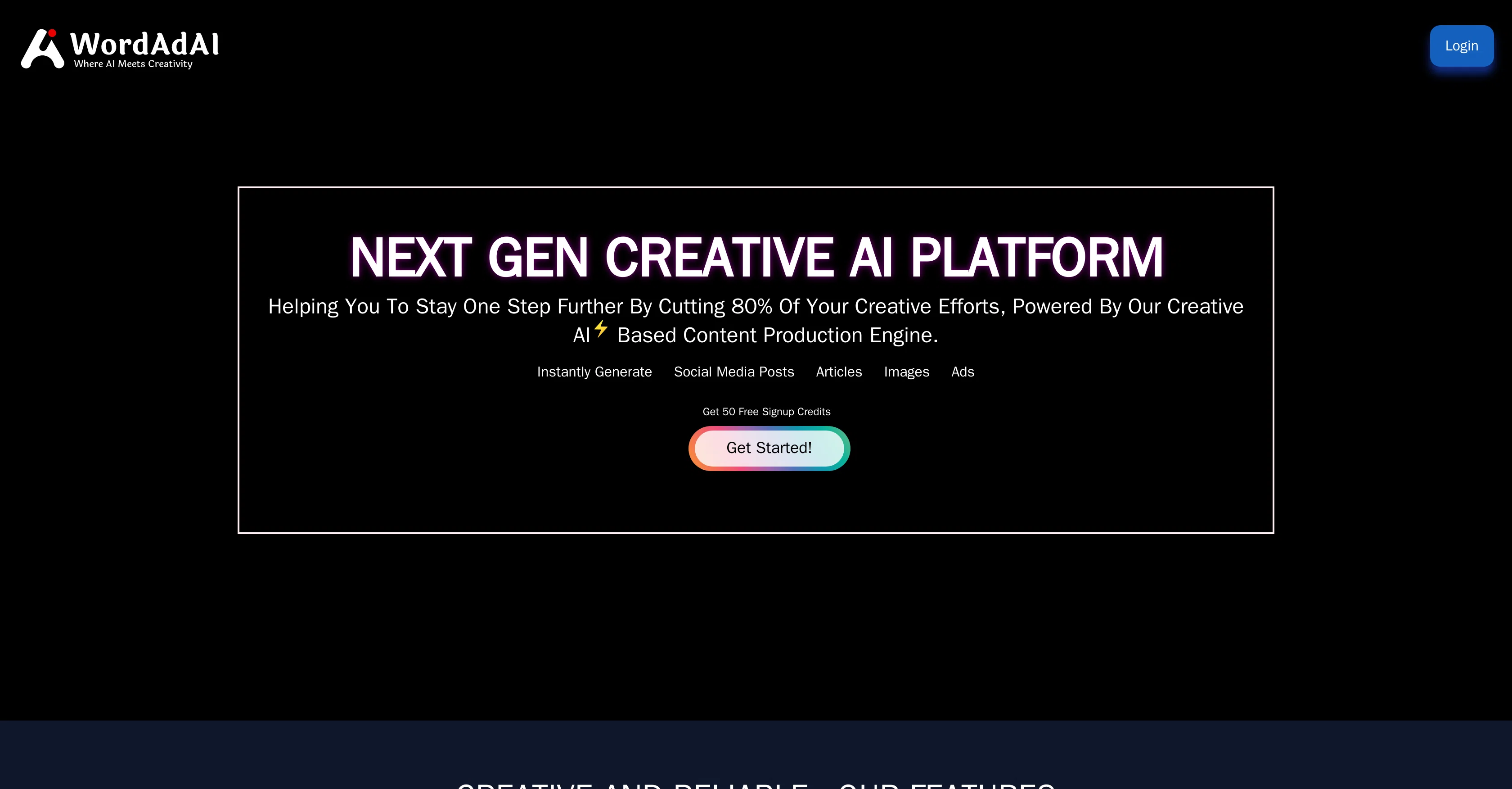 WordAdAI website