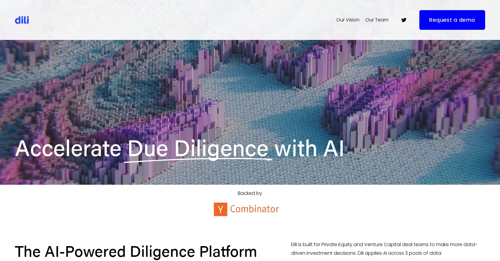 Dili AI website