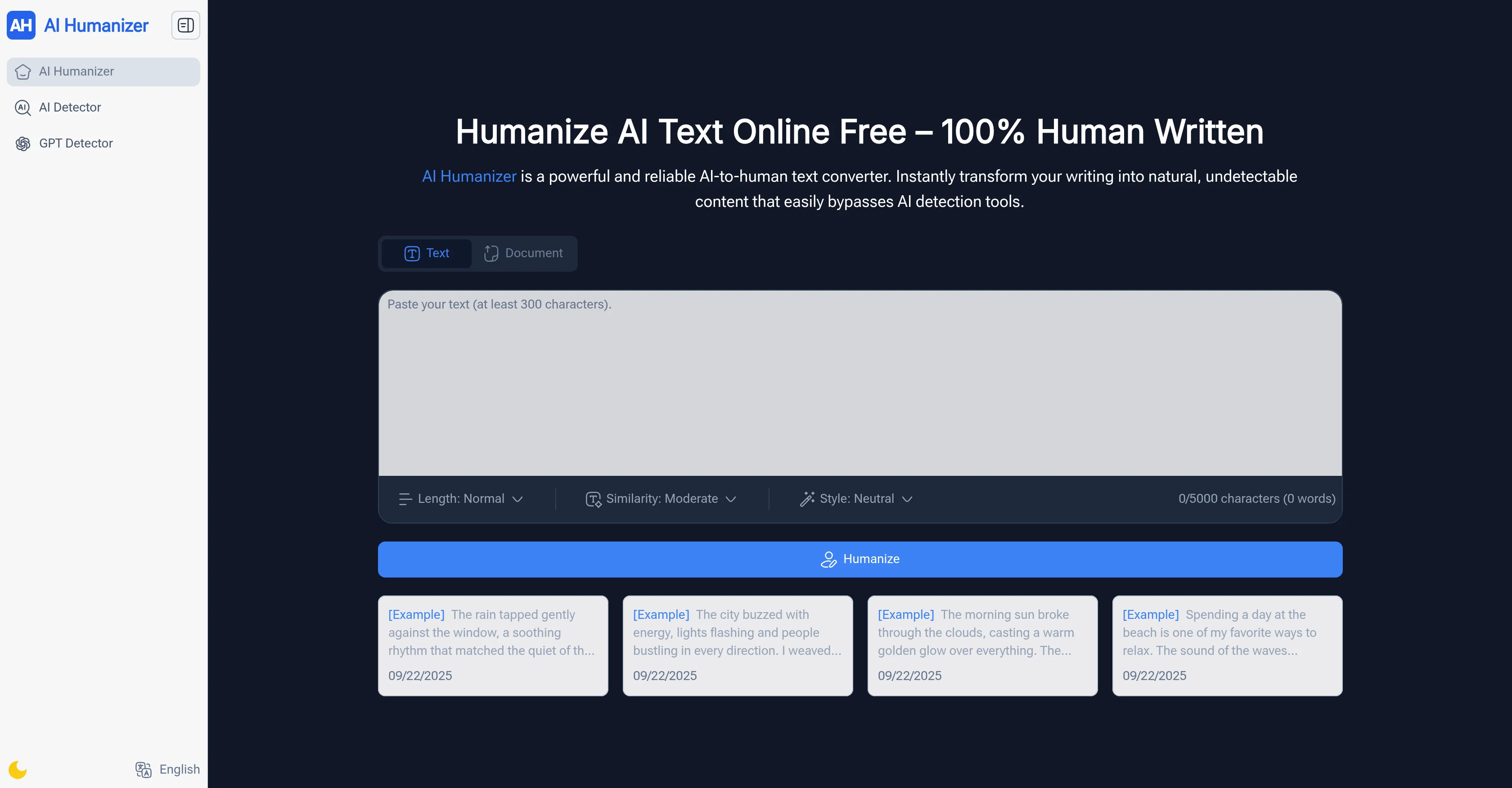 AI Humanizer.work website