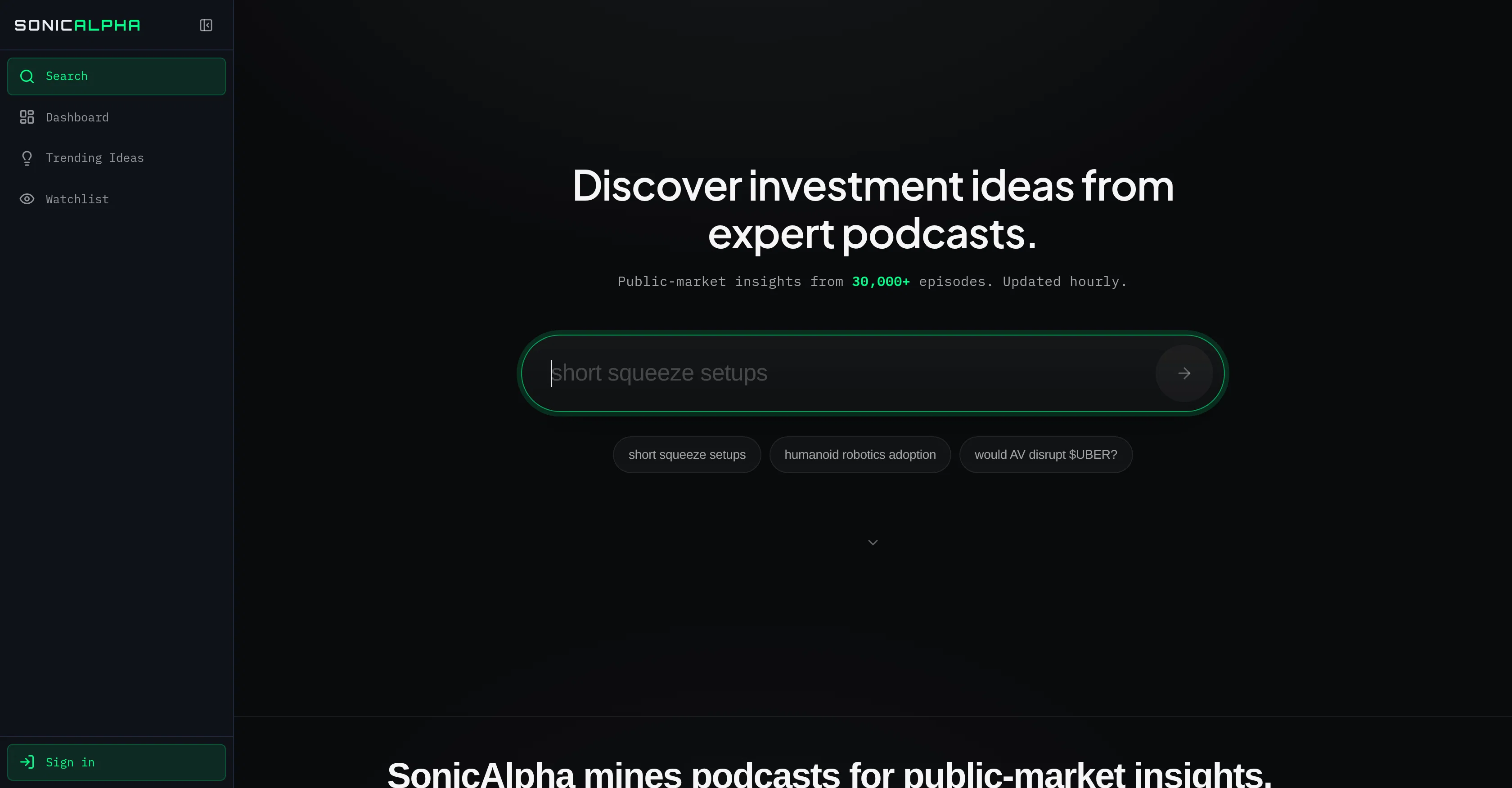 SonicAlpha website