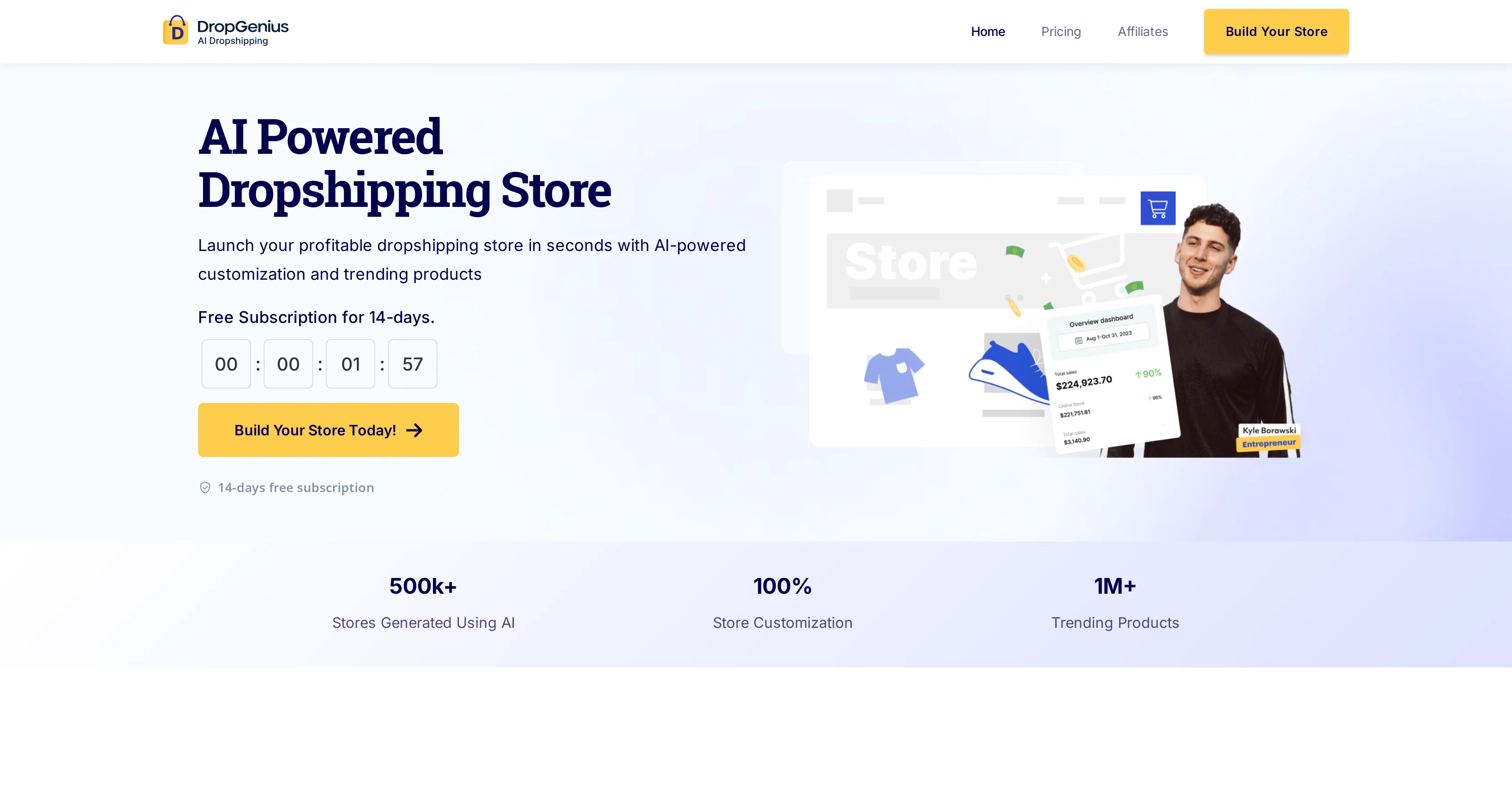 Dropgenius website