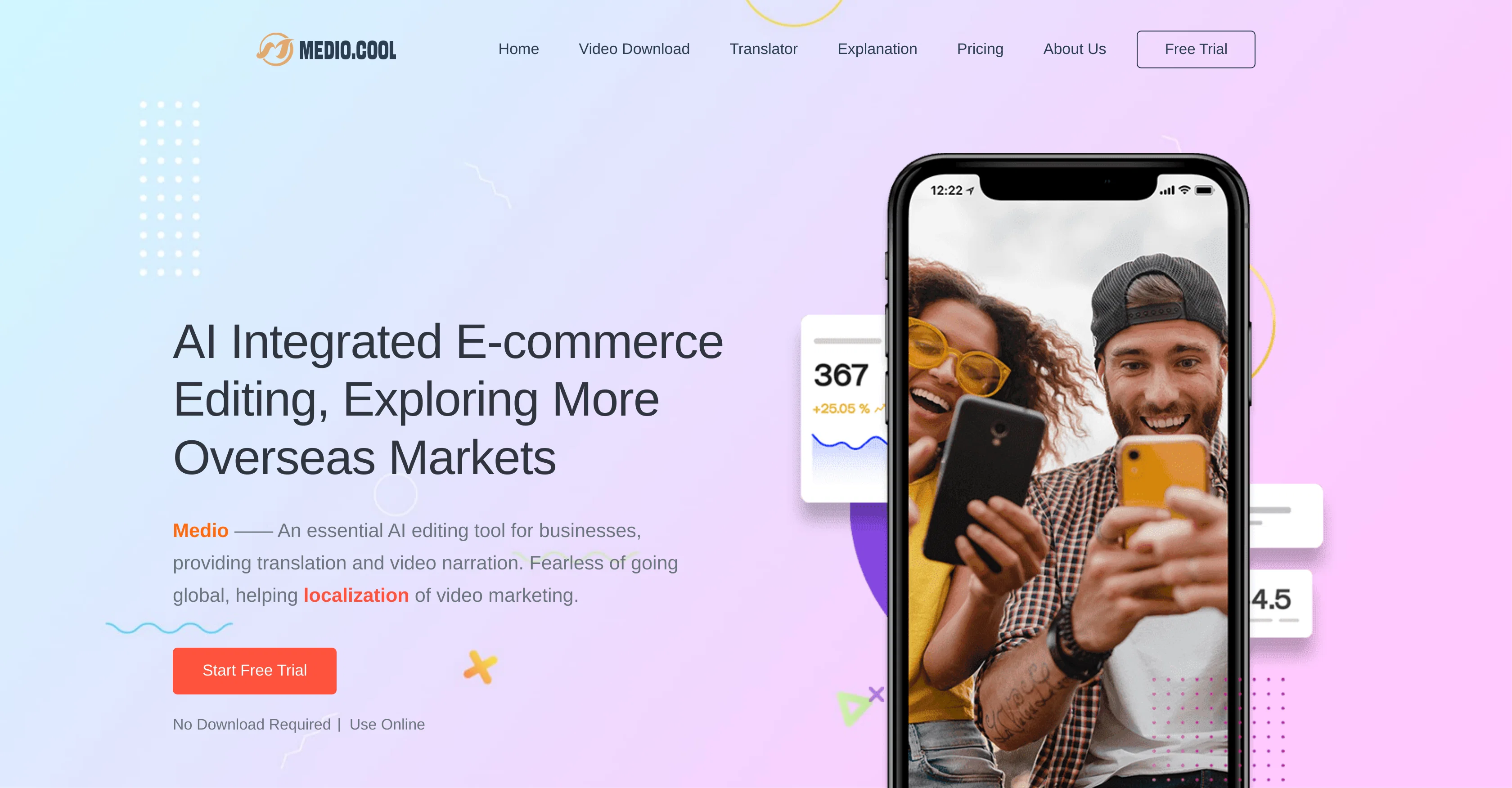 Medio AI website