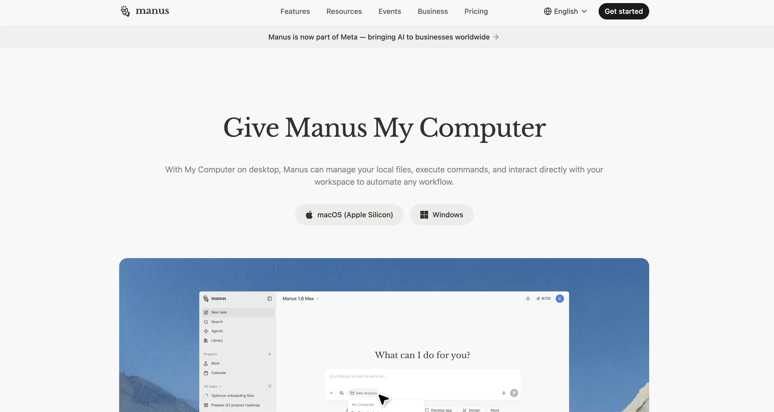 My Computer by Manus website