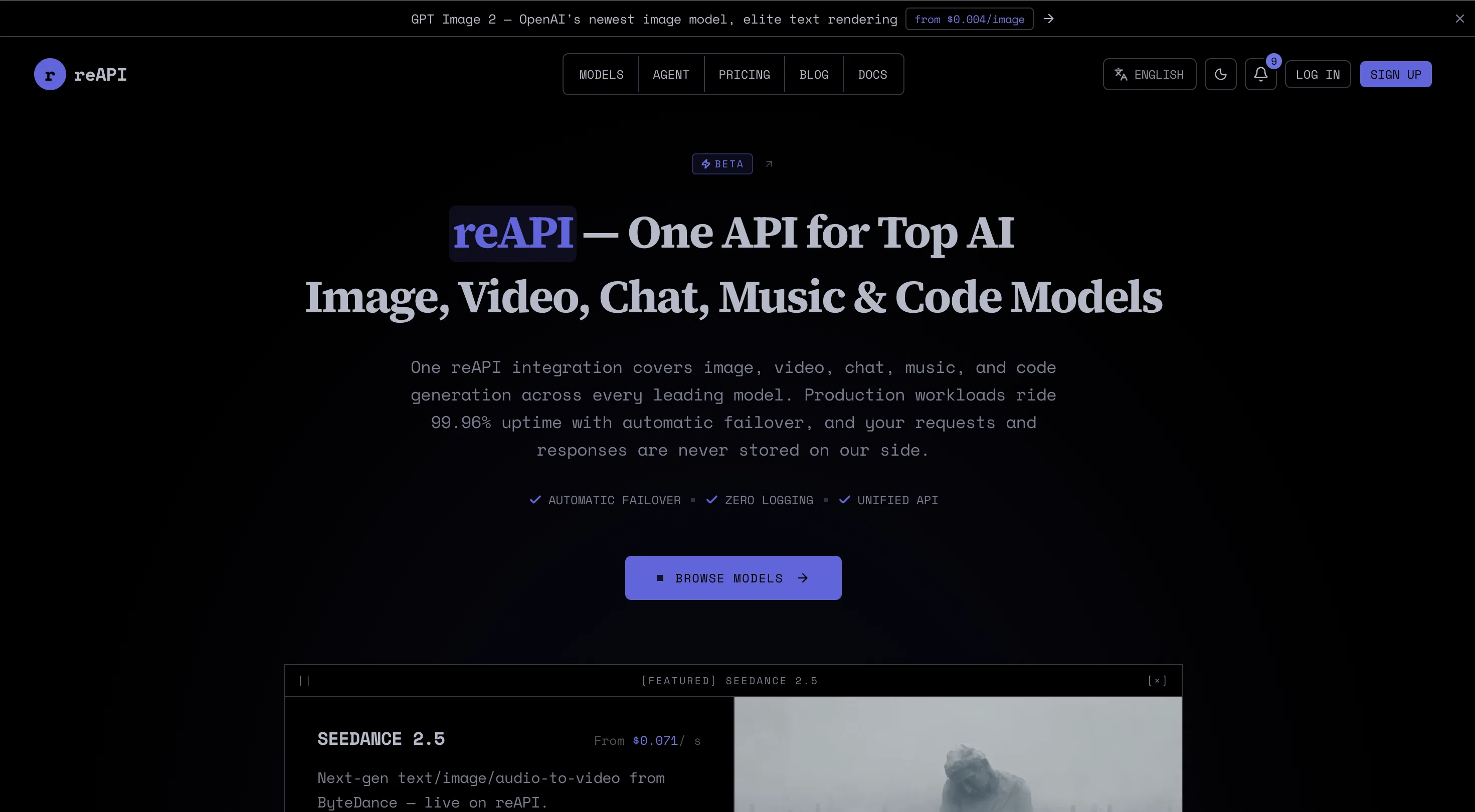 reAPI website