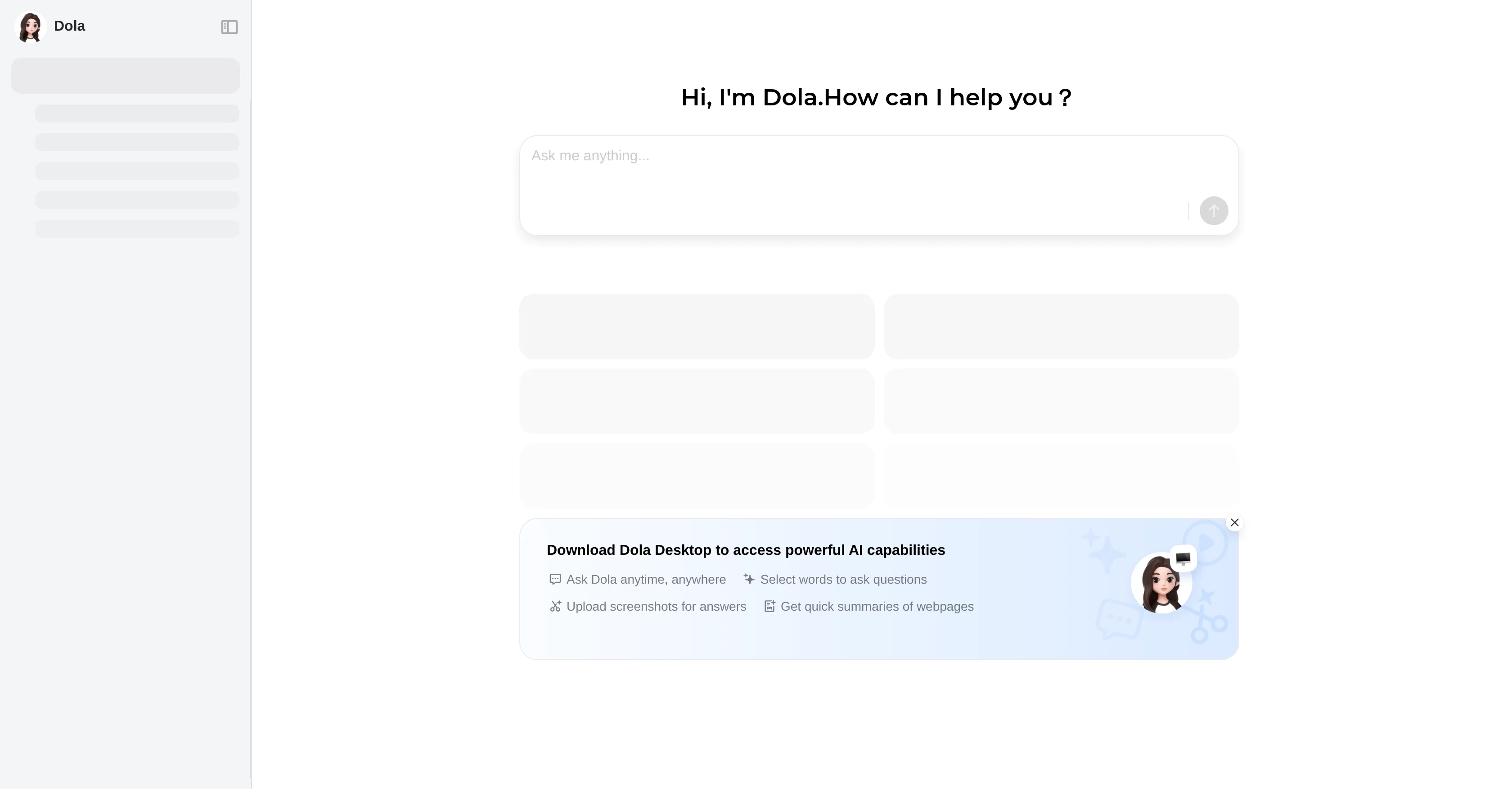 Dola AI website