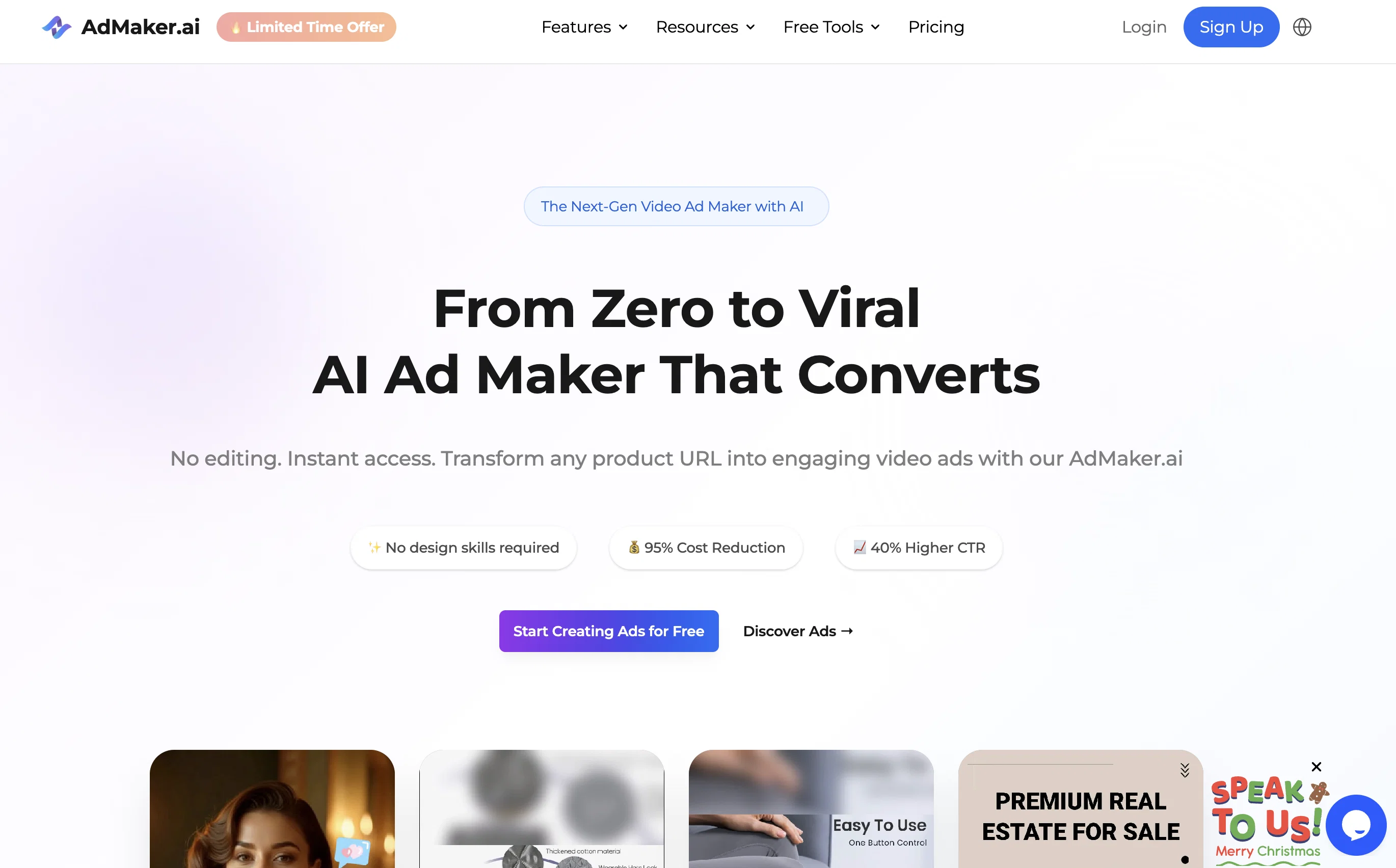 AI AD Maker website