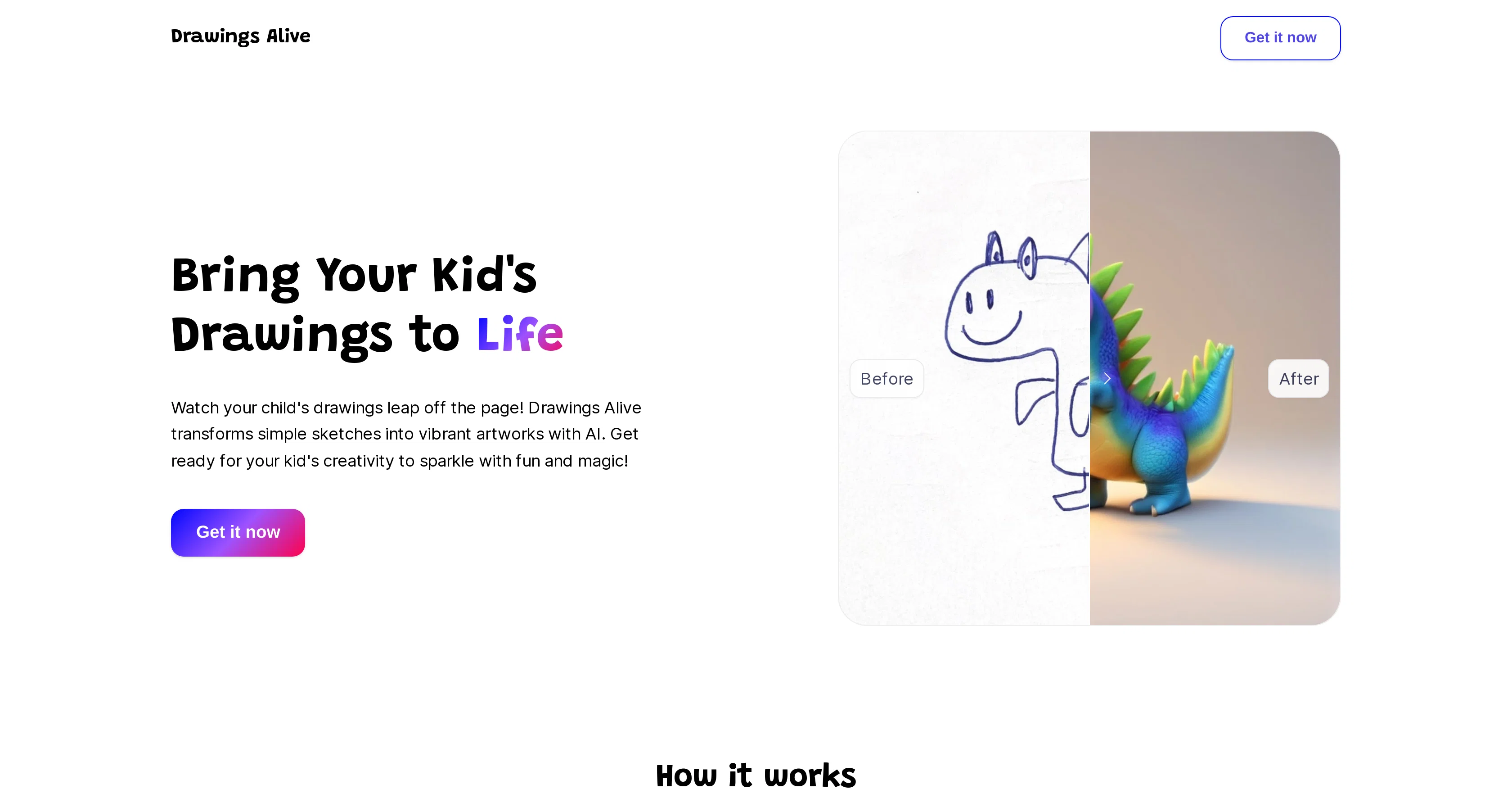 Drawings Alive website