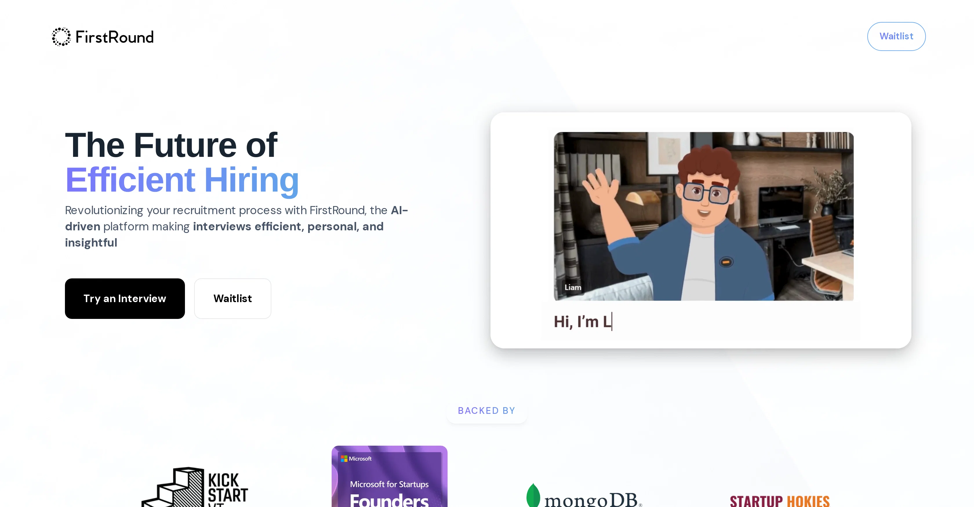 FirstRound website