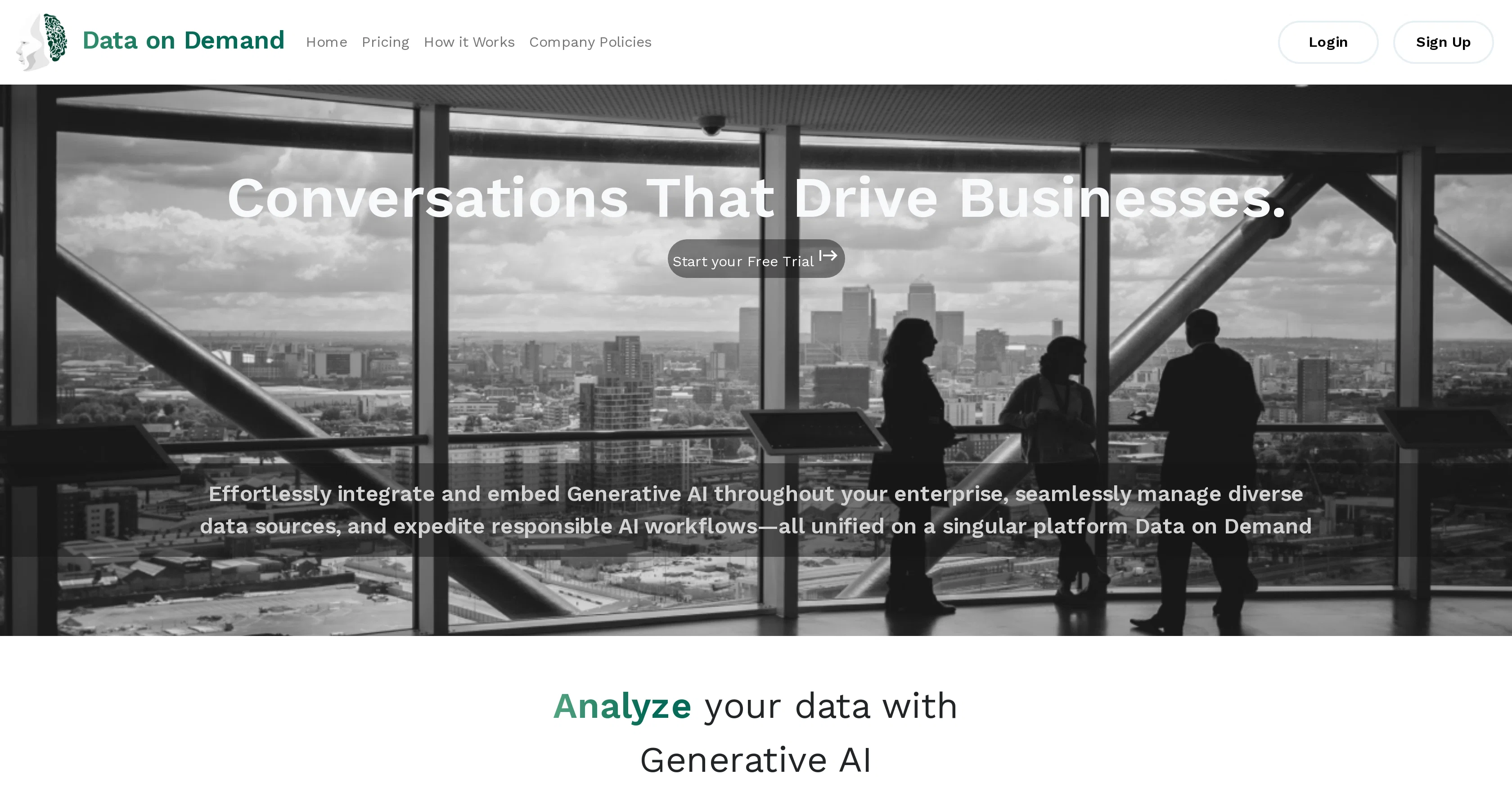 Data on Demand website