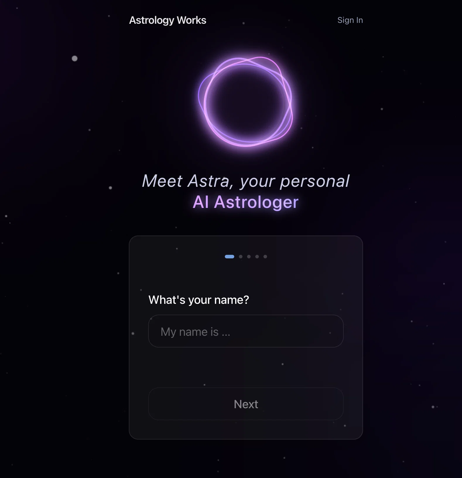 Astrology Works website