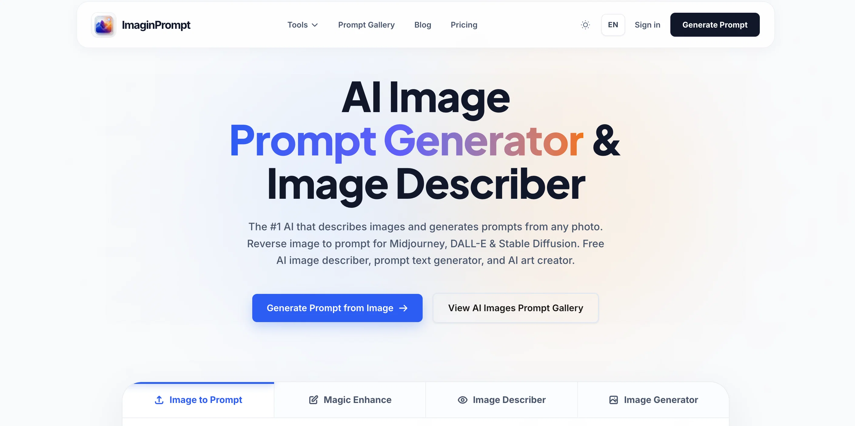 ImaginPrompt website