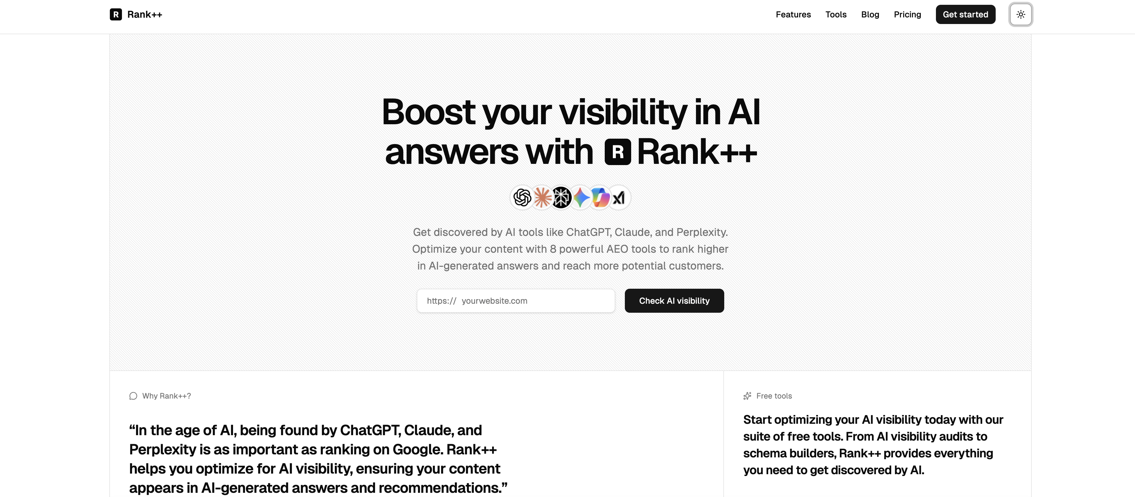 Rank++ website