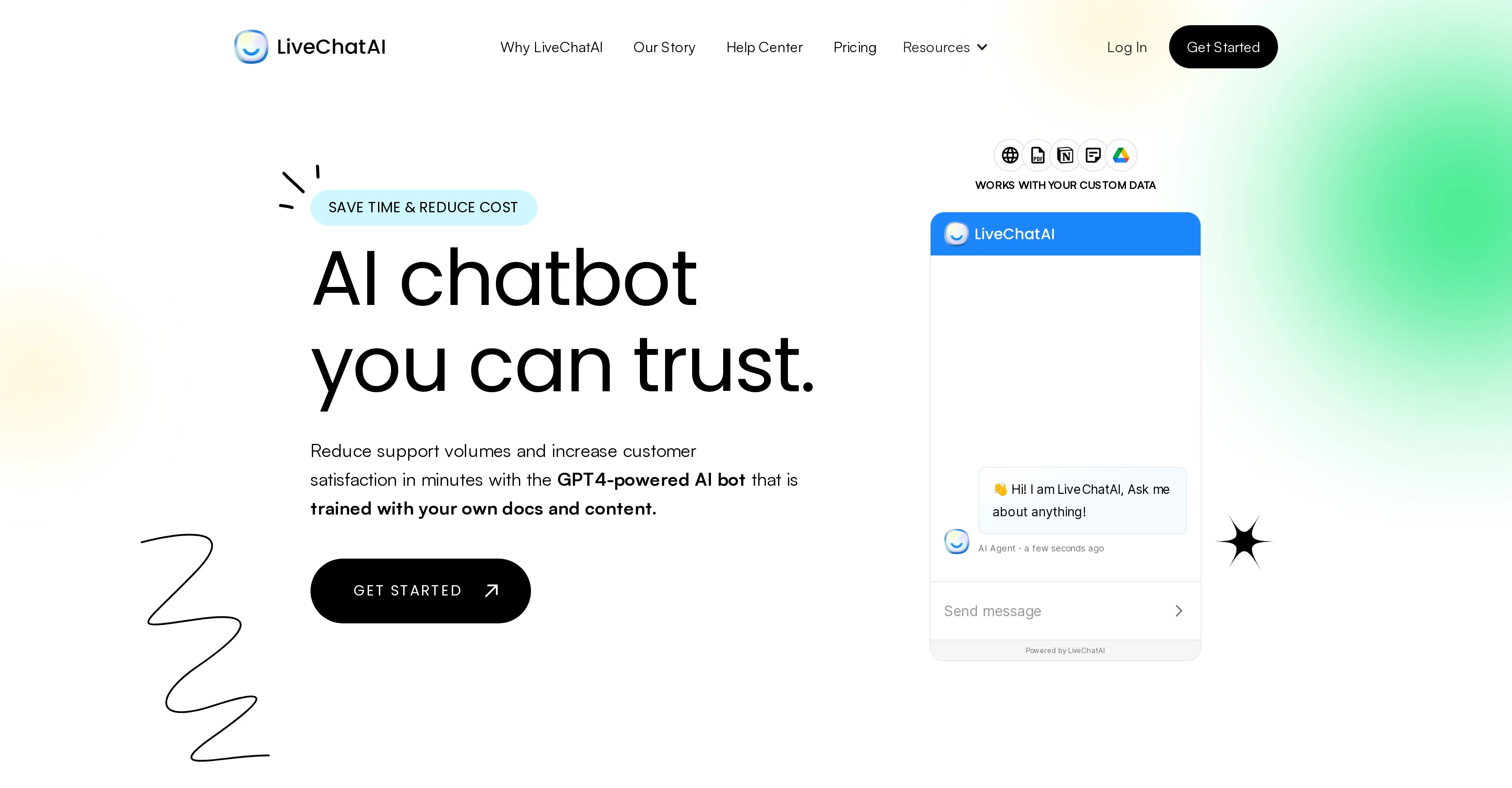 LiveChatAI website