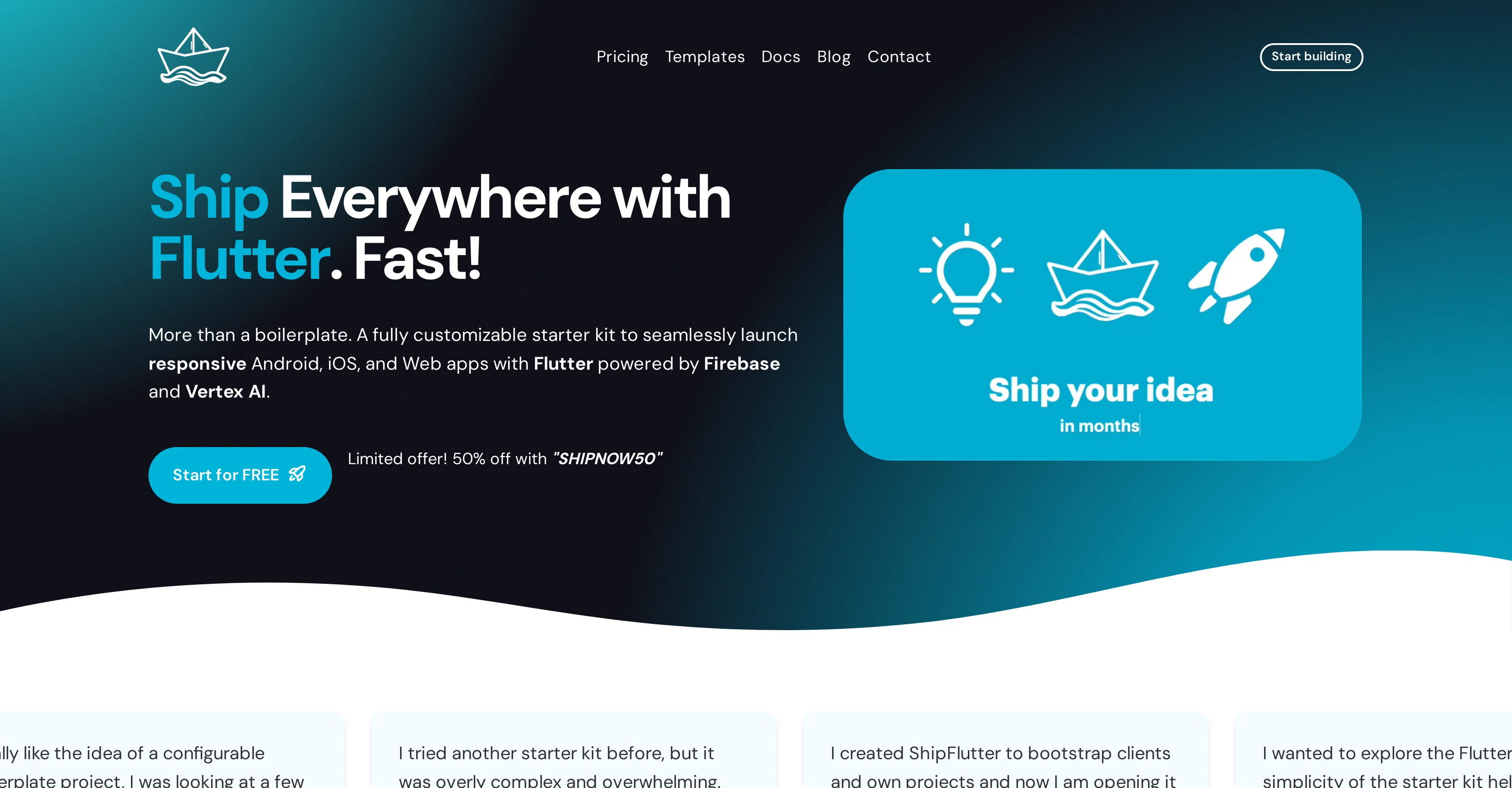 Flutter website