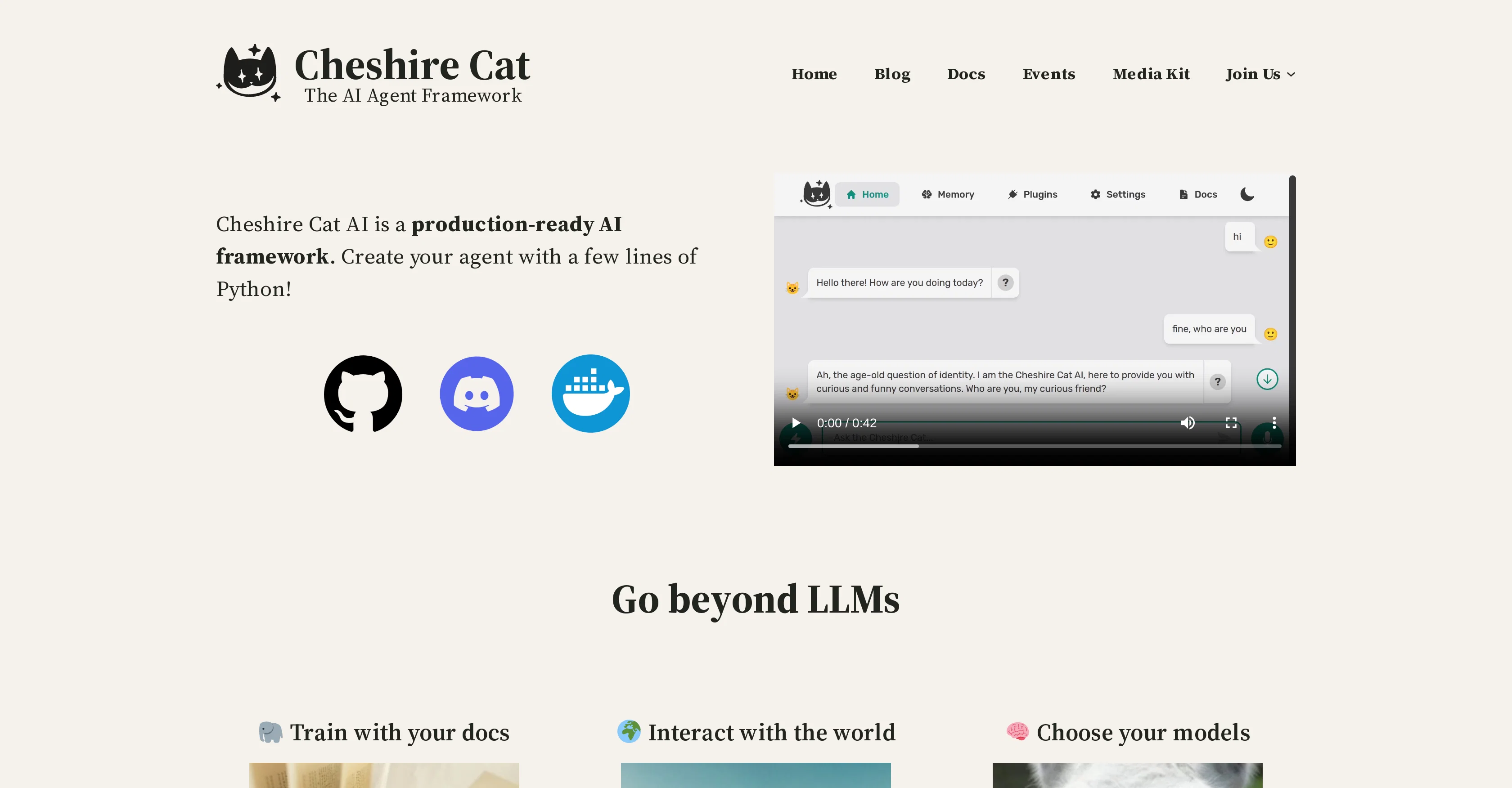 Cheshire Cat AI website