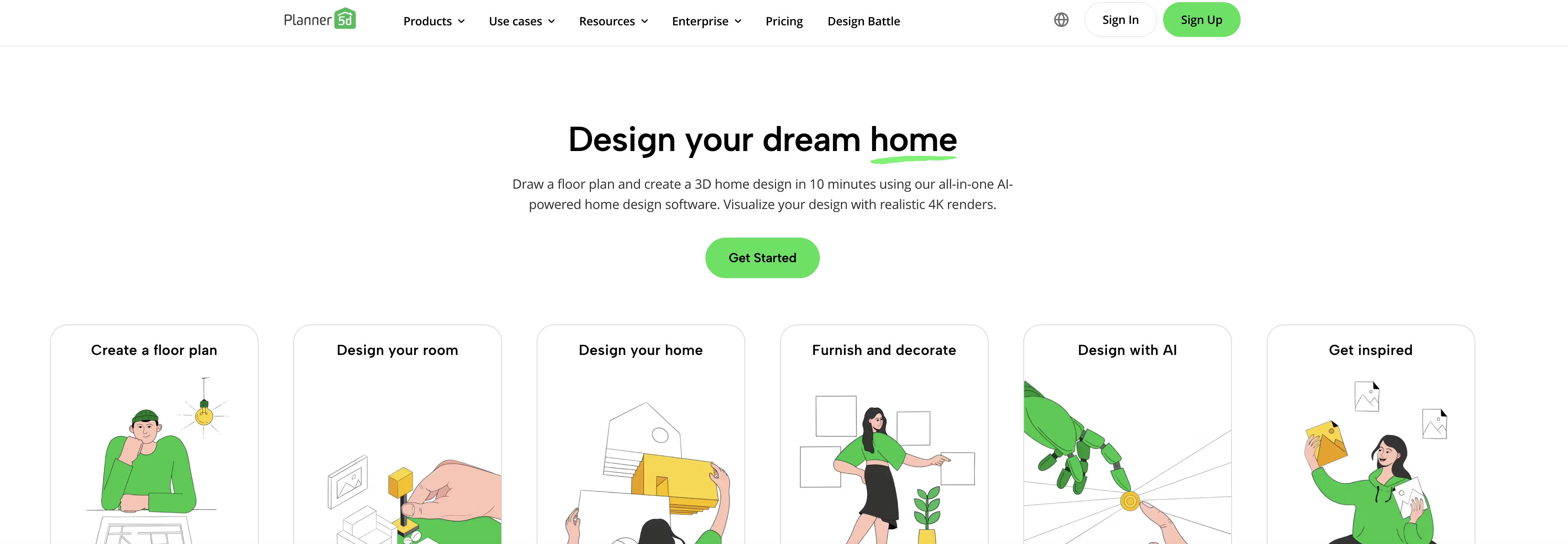 Planner 5D website