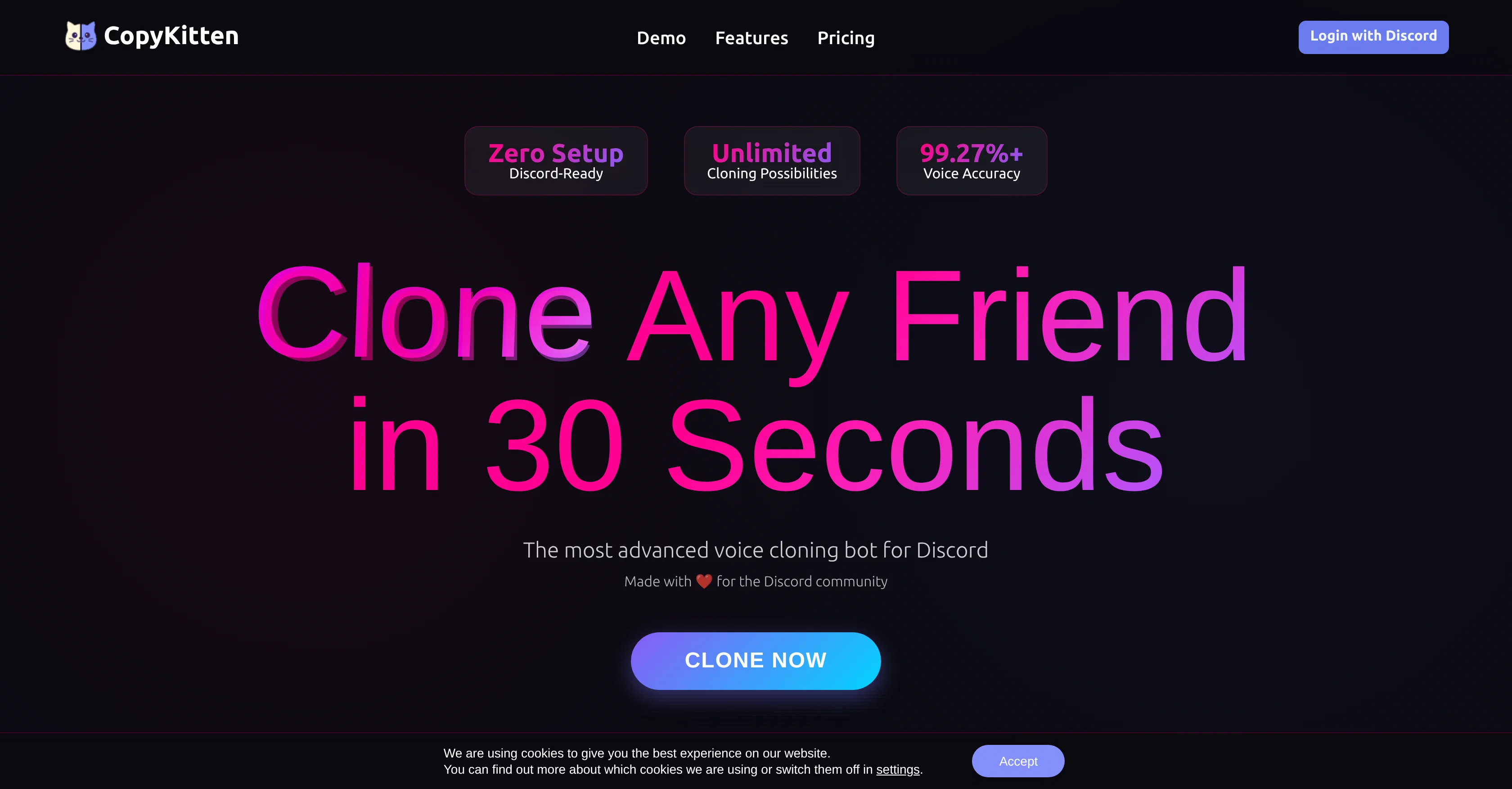 CopyKitten website