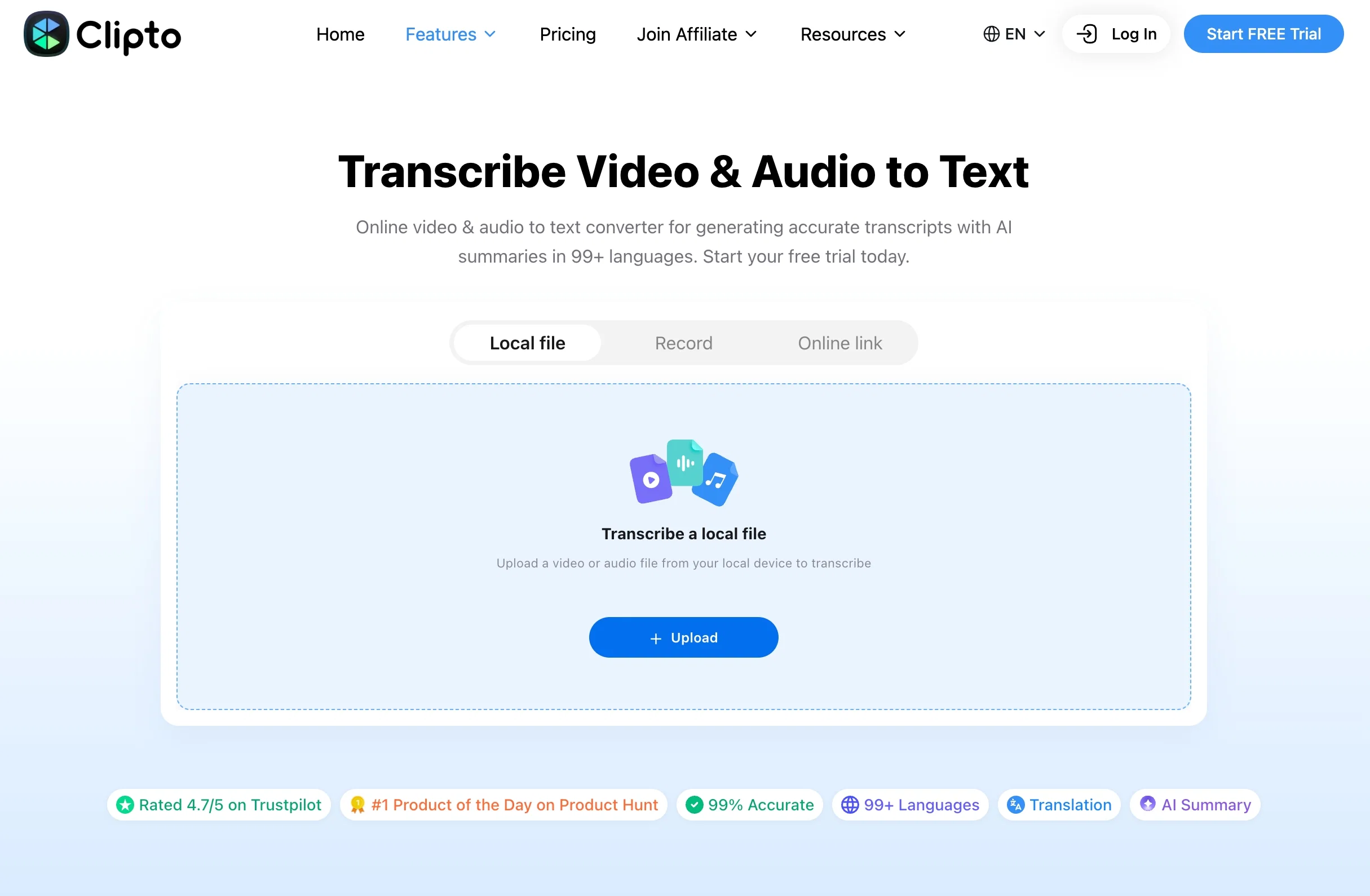 Clipto website