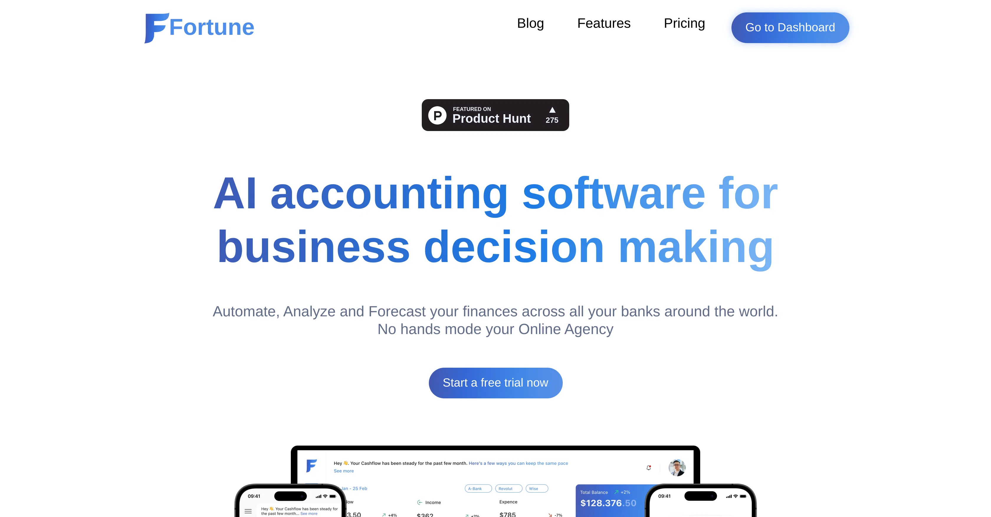 Fortune App website