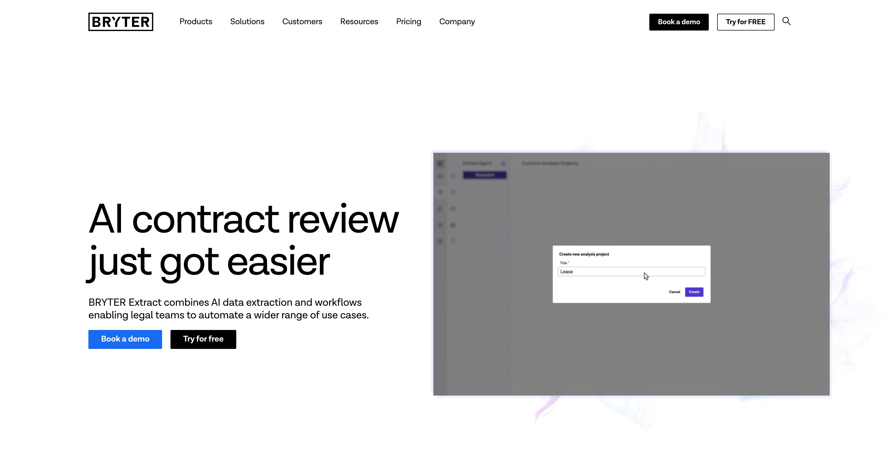 BRYTER Extract website