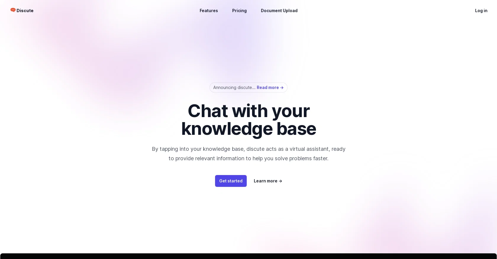Discute website