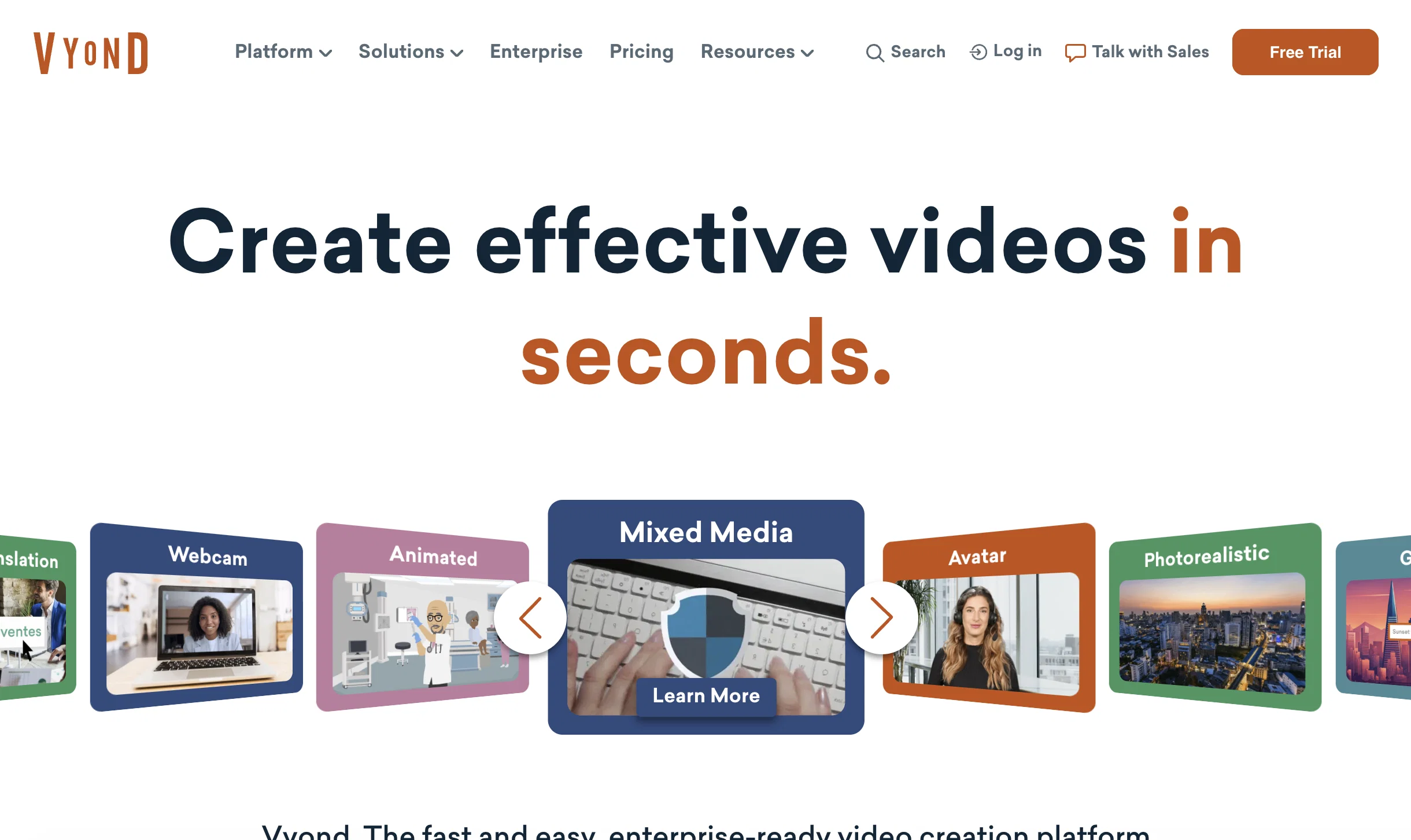 Vyond website
