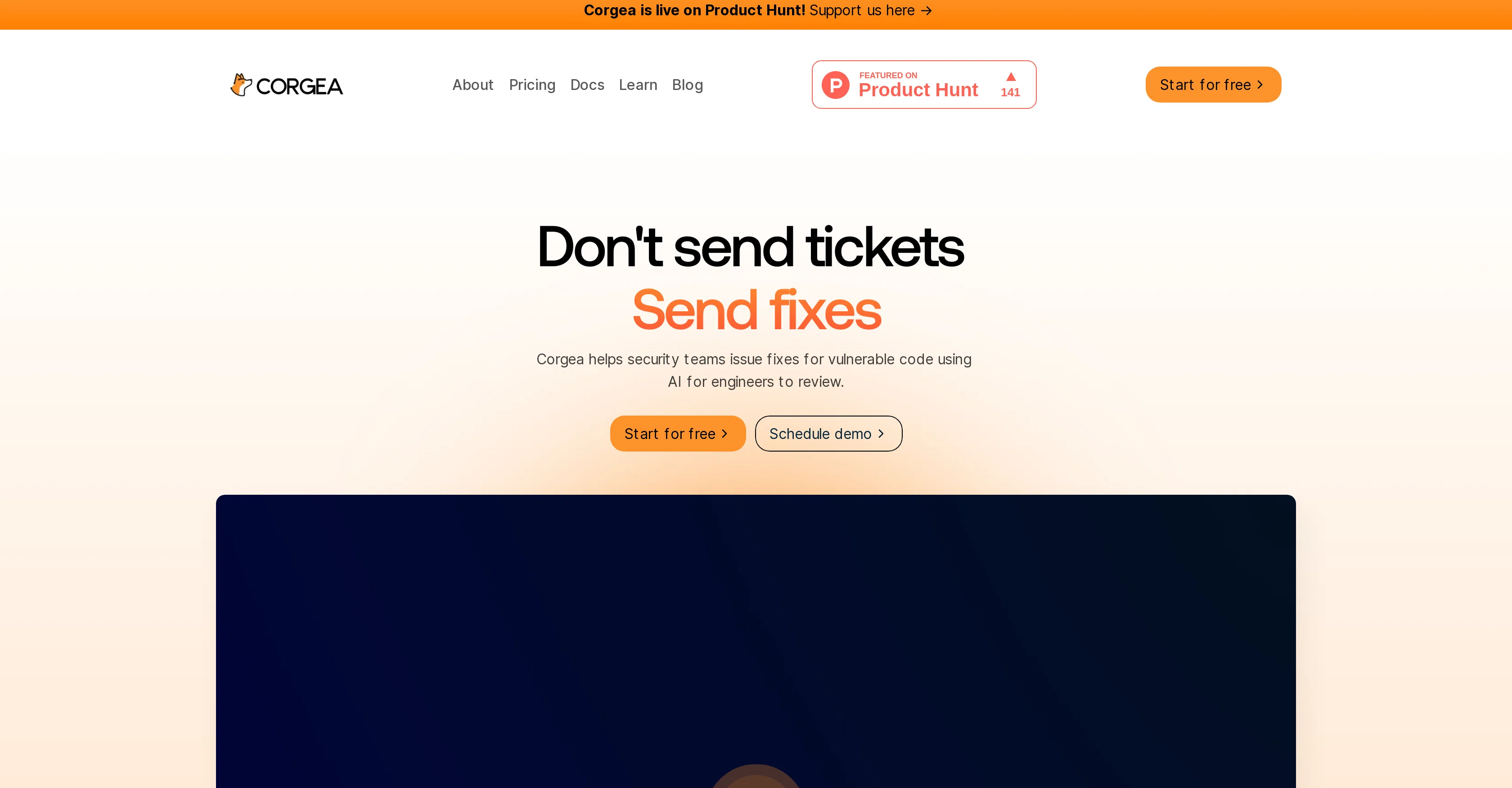Corgea website