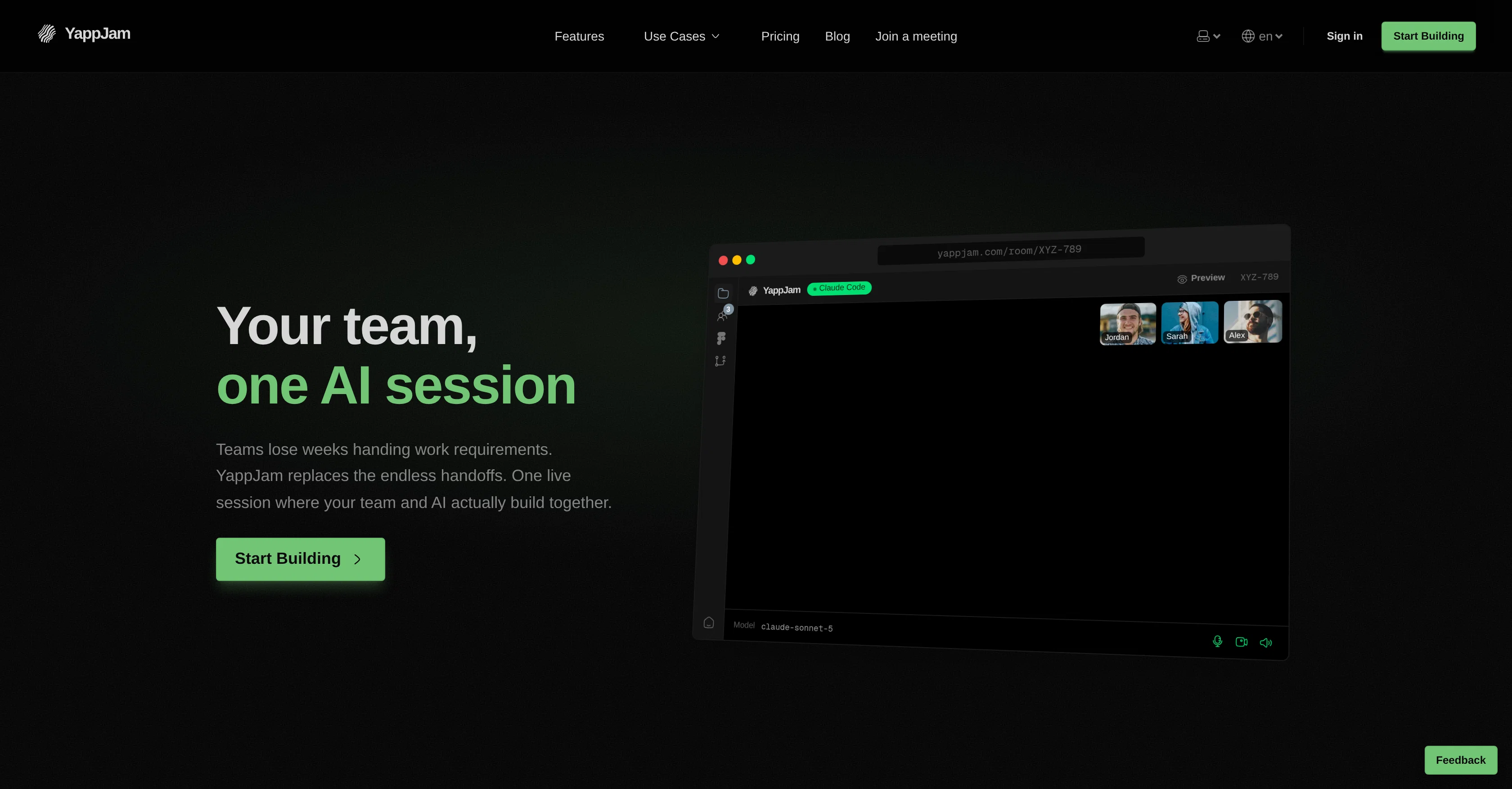 YappJam website