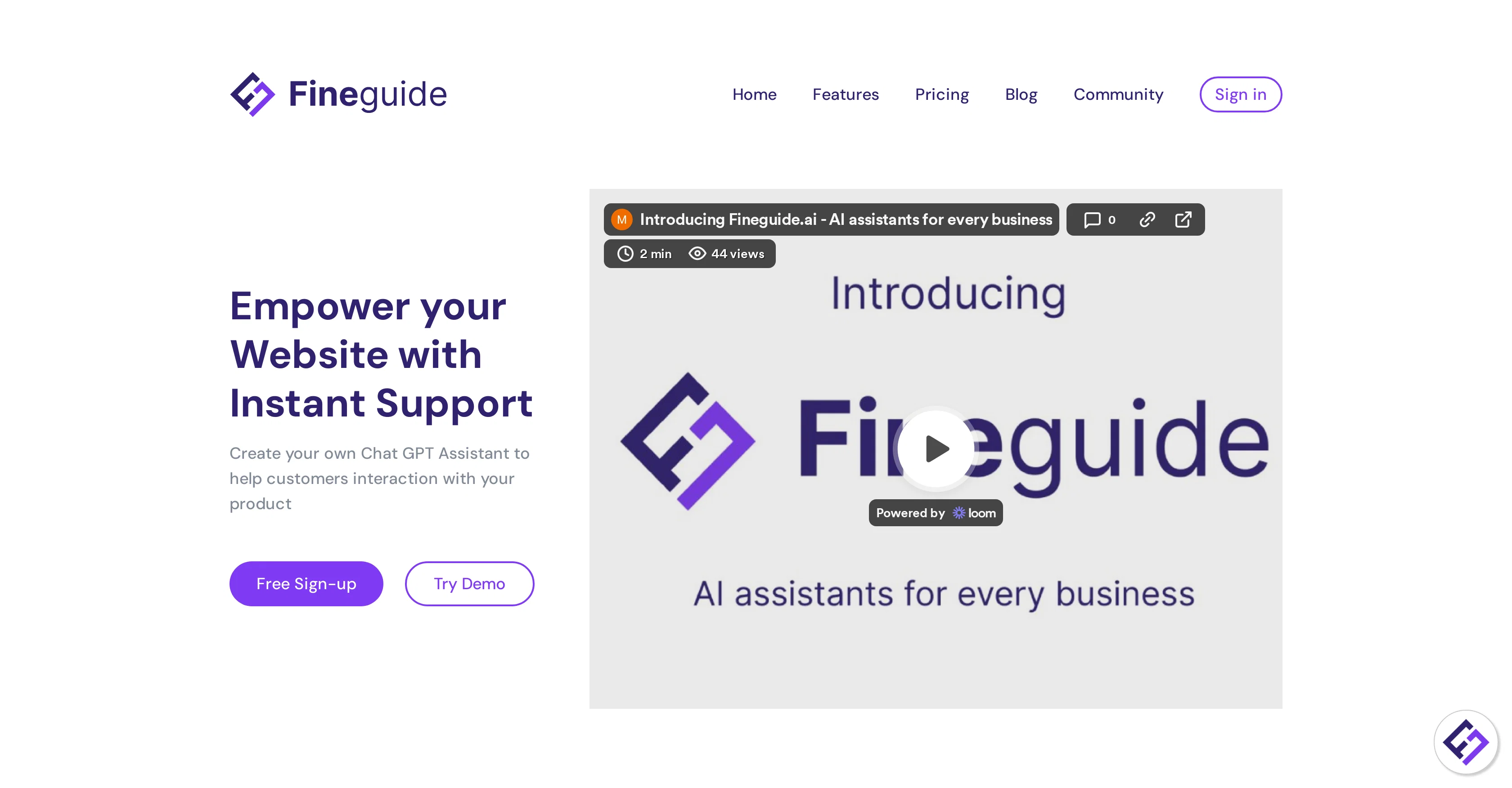 Fineguide website