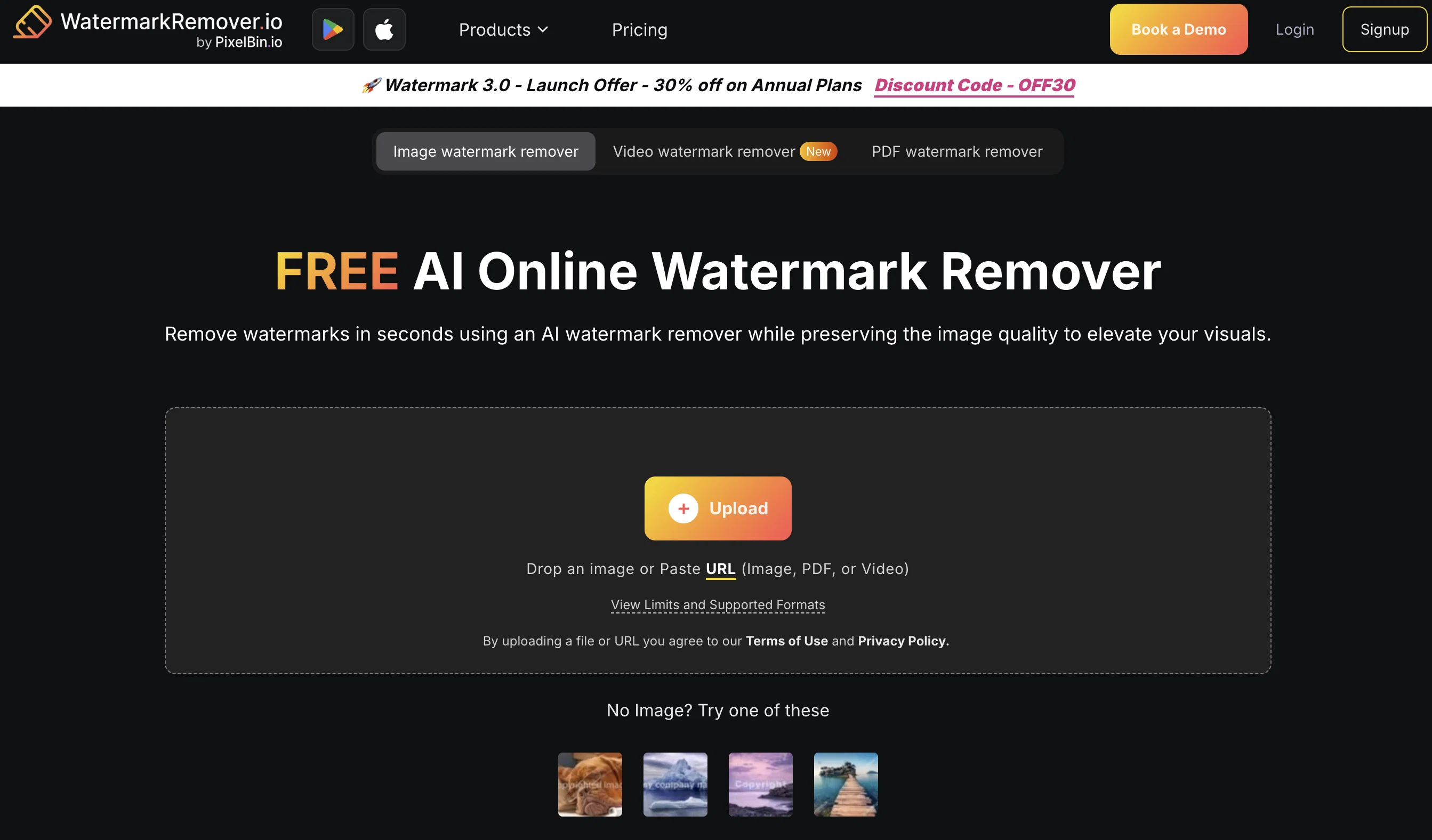 Watermark Remover website