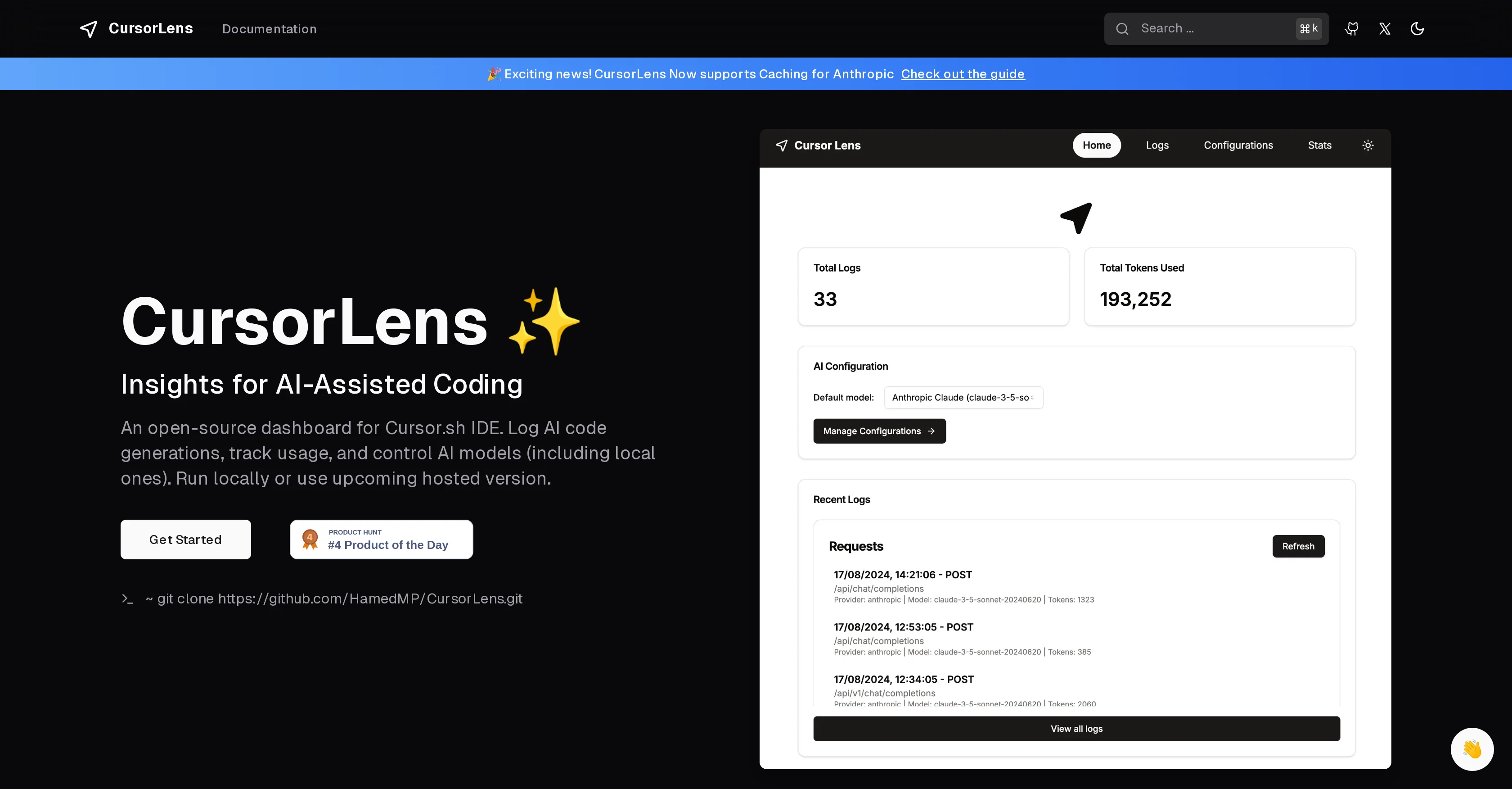 CursorLens website
