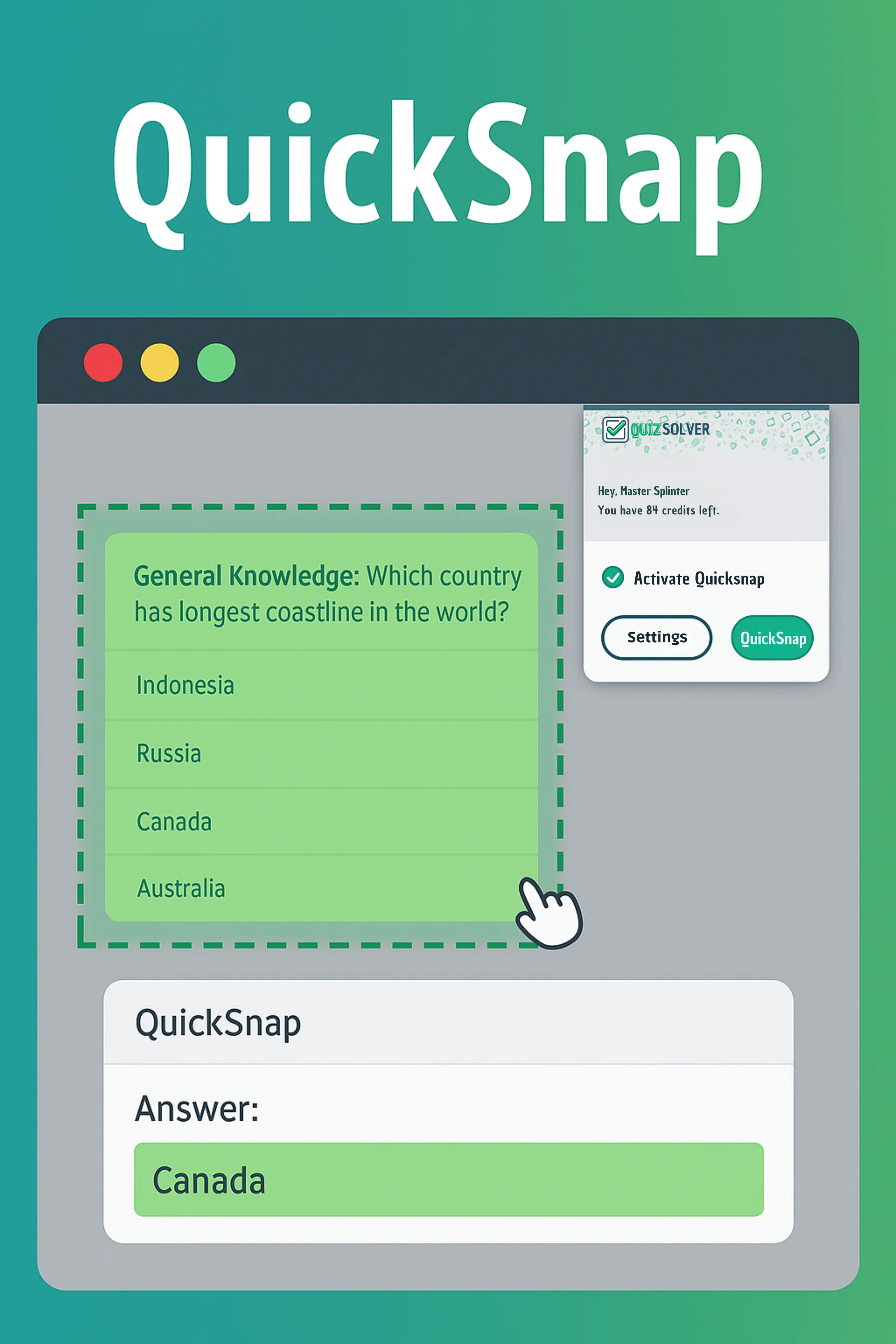 QuizSolver website