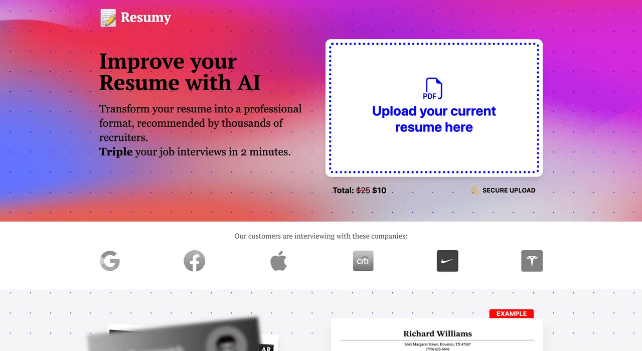 Resumy website